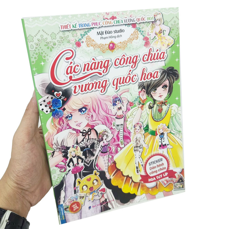 các nàng công chúa vương quốc hoa - sticker dán hình công chúa hoa tuy líp