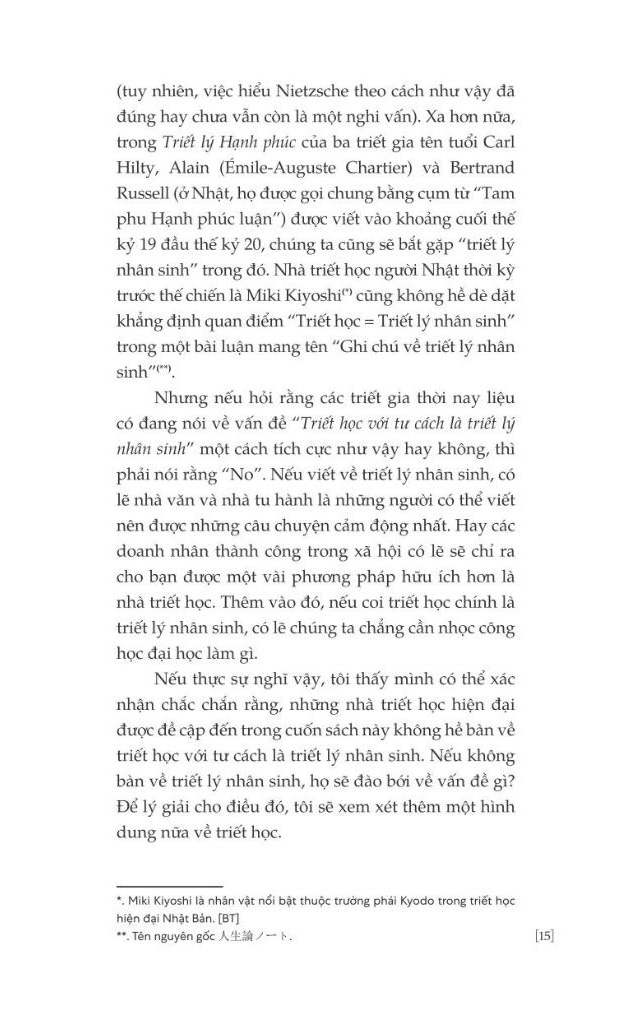 các nhà triết học trên thế giới đang suy tư chuyện gì