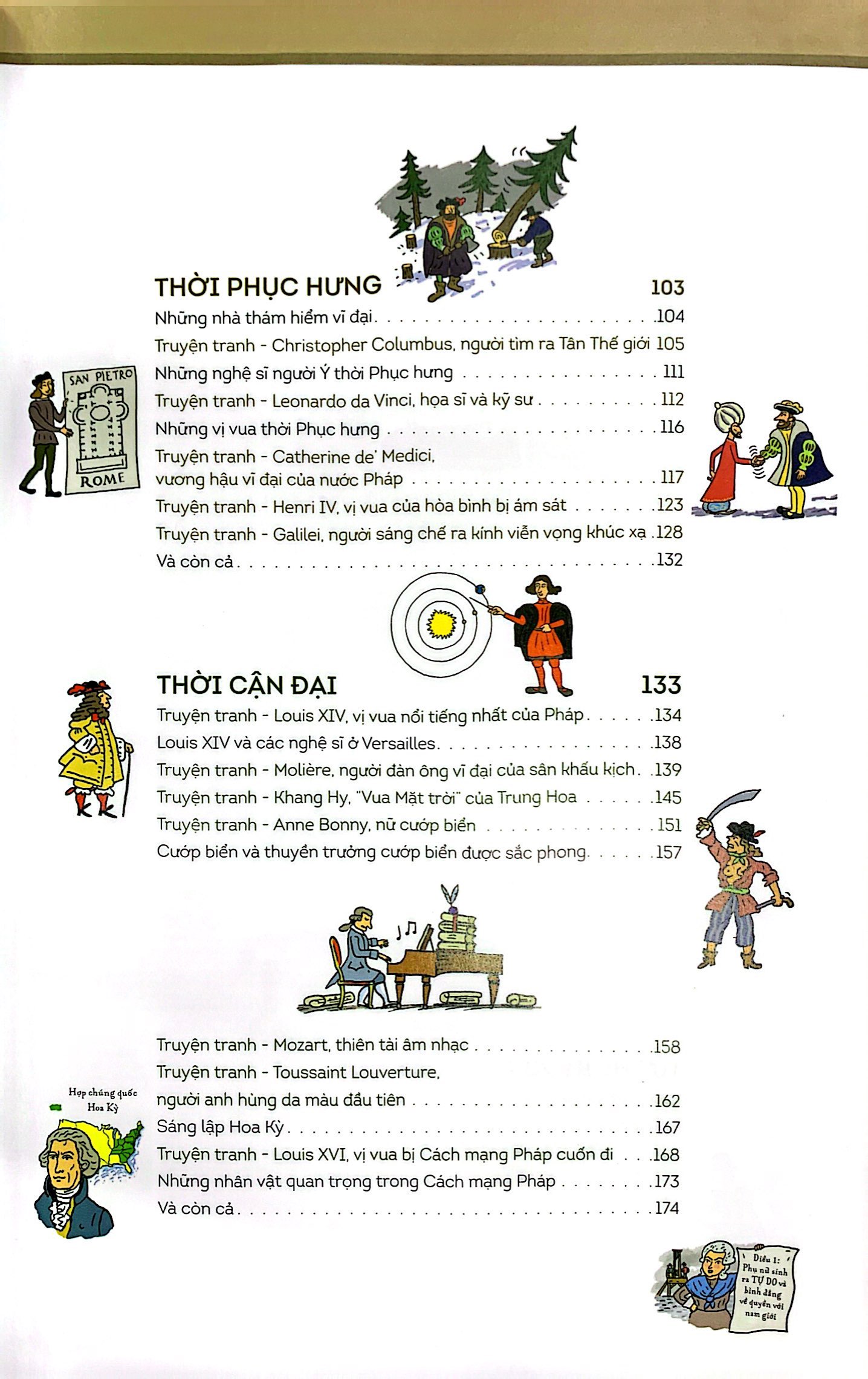 các nhân vật nổi tiếng trong lịch sử qua truyện tranh