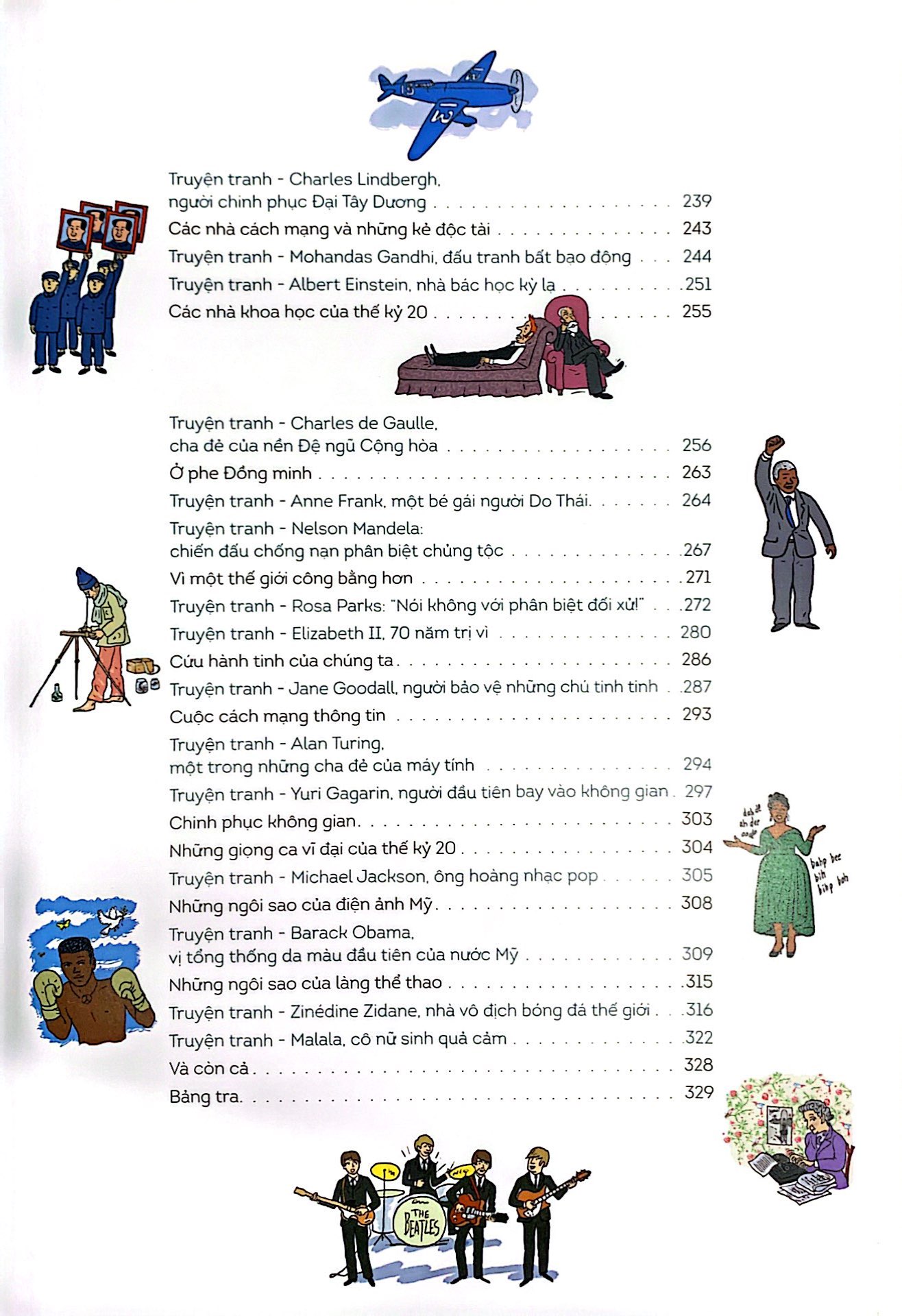 các nhân vật nổi tiếng trong lịch sử qua truyện tranh