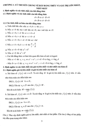 các phương pháp hiệu quả giải bài toán về bất đẳng thức và giá trị lớn nhất nhỏ nhất