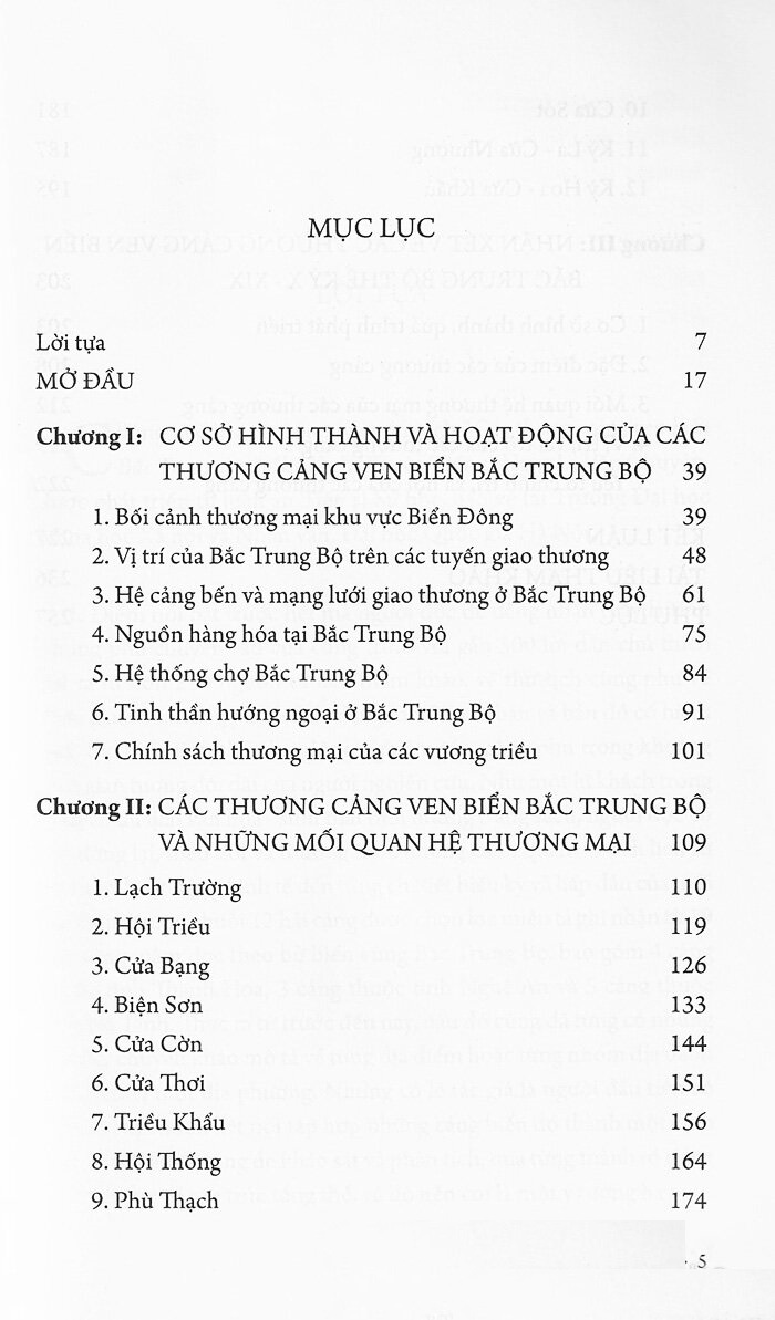 các thương cảng ven biển bắc trung bộ thế kỷ x - xix