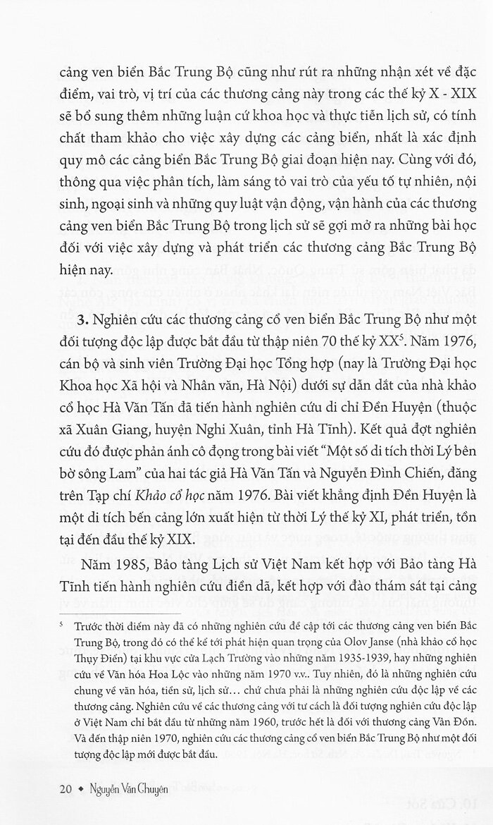 các thương cảng ven biển bắc trung bộ thế kỷ x - xix