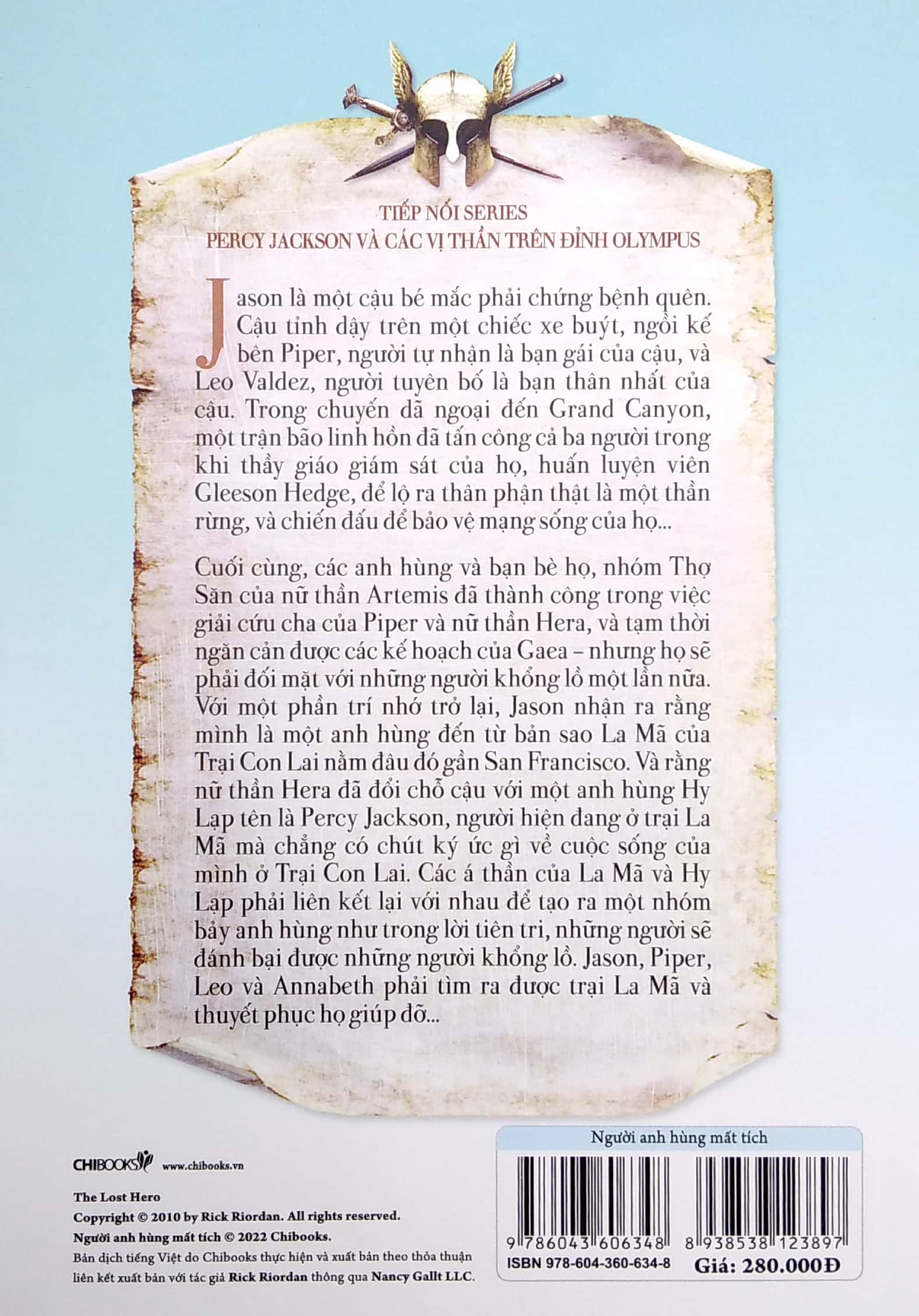 các vị thần của đỉnh olympus - người anh hùng mất tích - phần 1 (tái bản 2022)