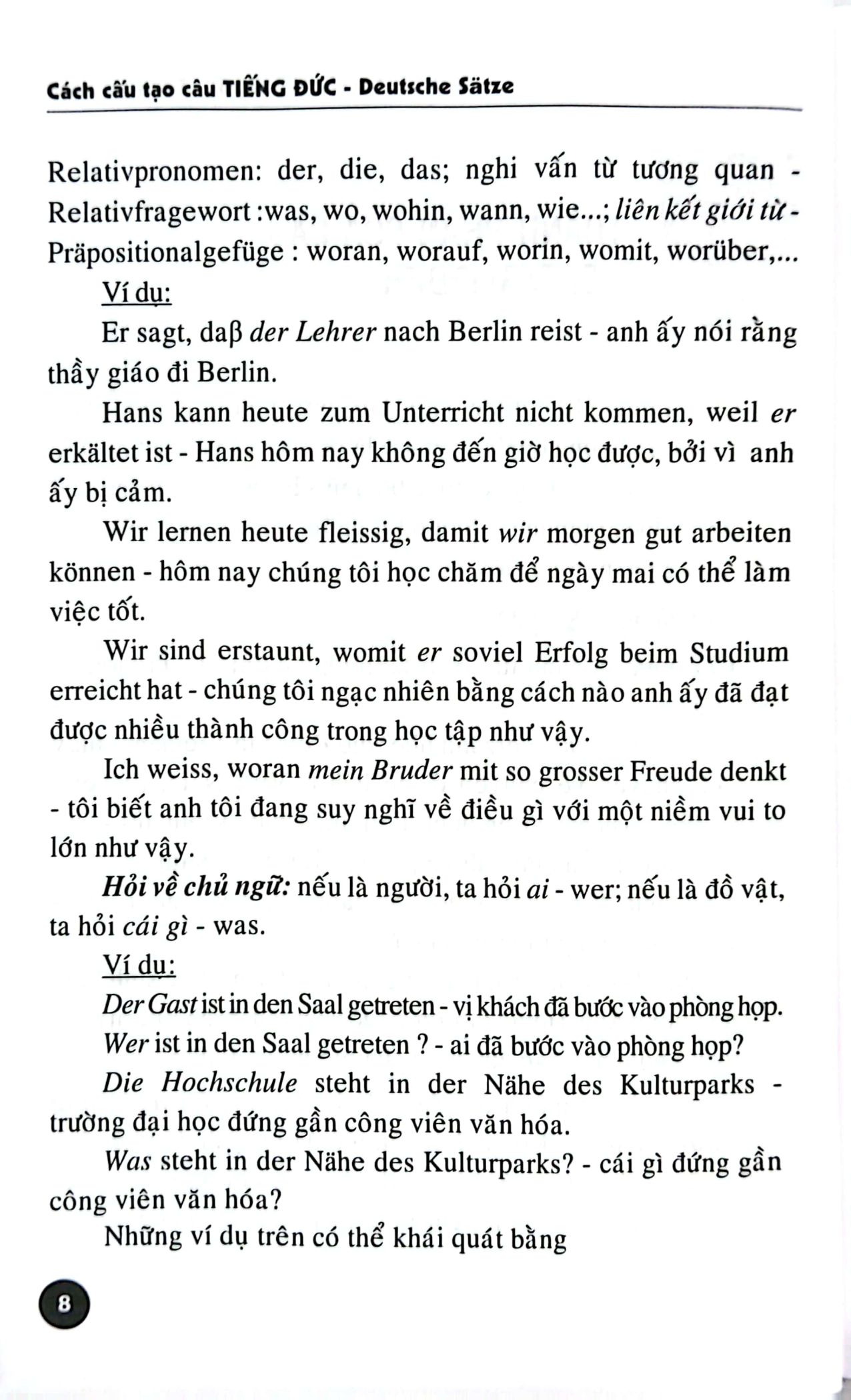 cách cấu tạo câu tiếng đức (tái bản 2024)