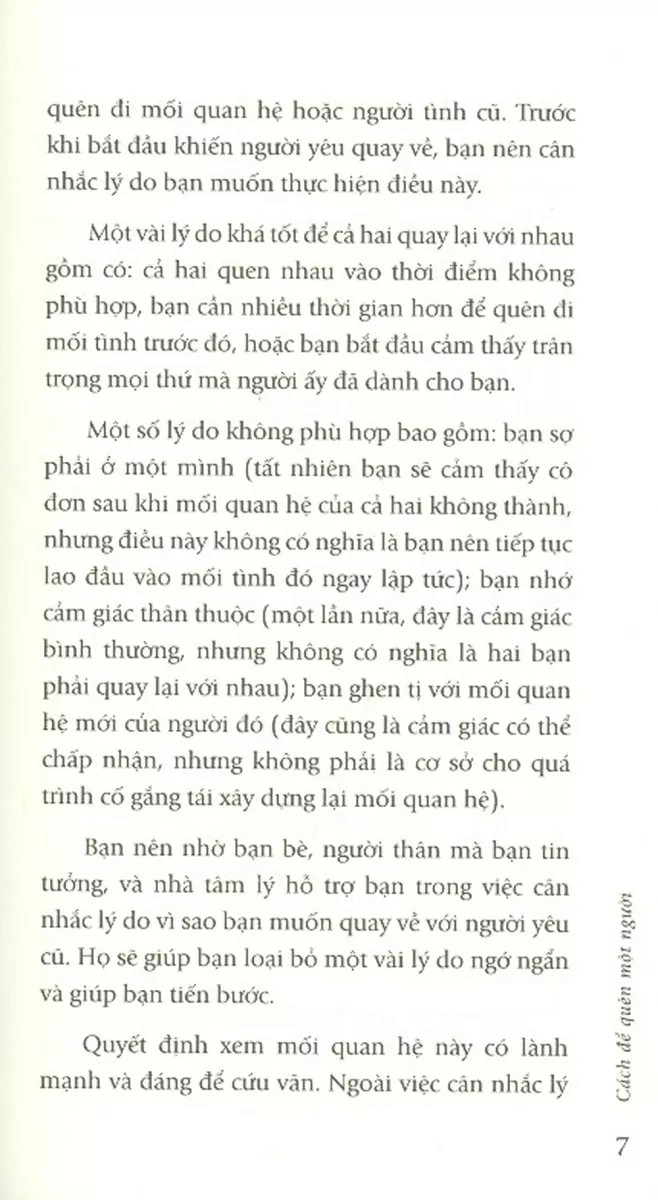 cách để quên một người