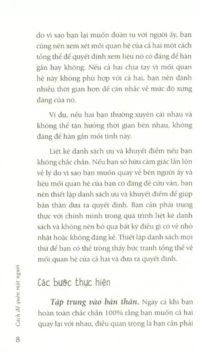 cách để quên một người