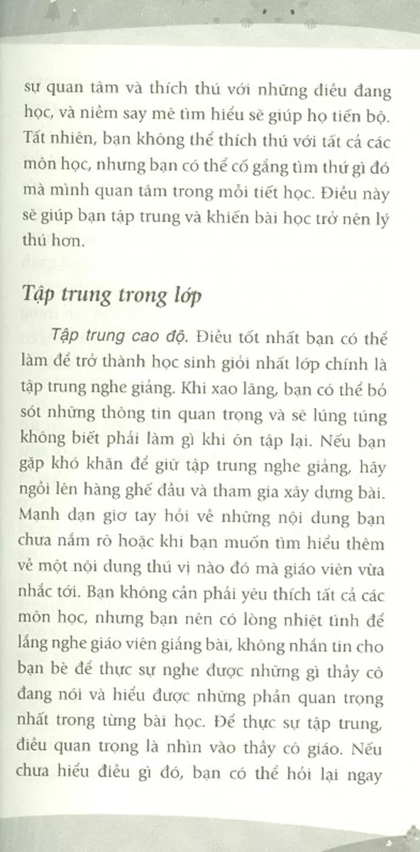 cách để trở thành học sinh giỏi