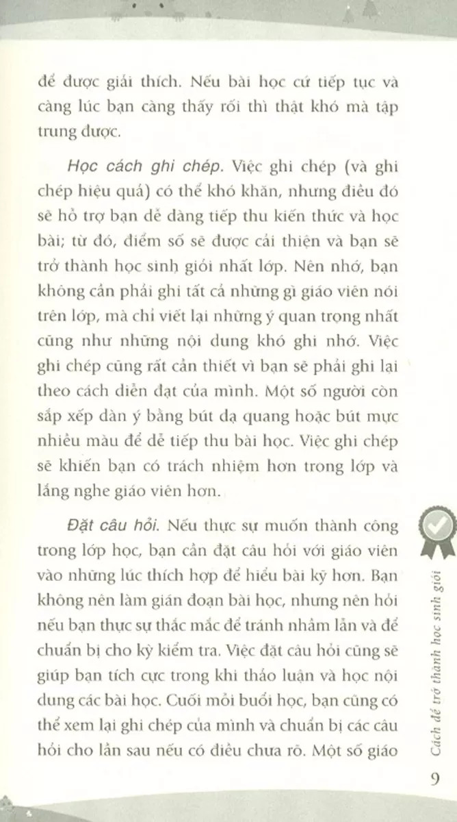 cách để trở thành học sinh giỏi