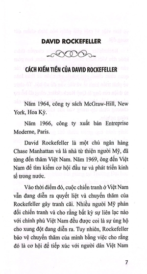 cách kiếm tiền của david rockefeller
