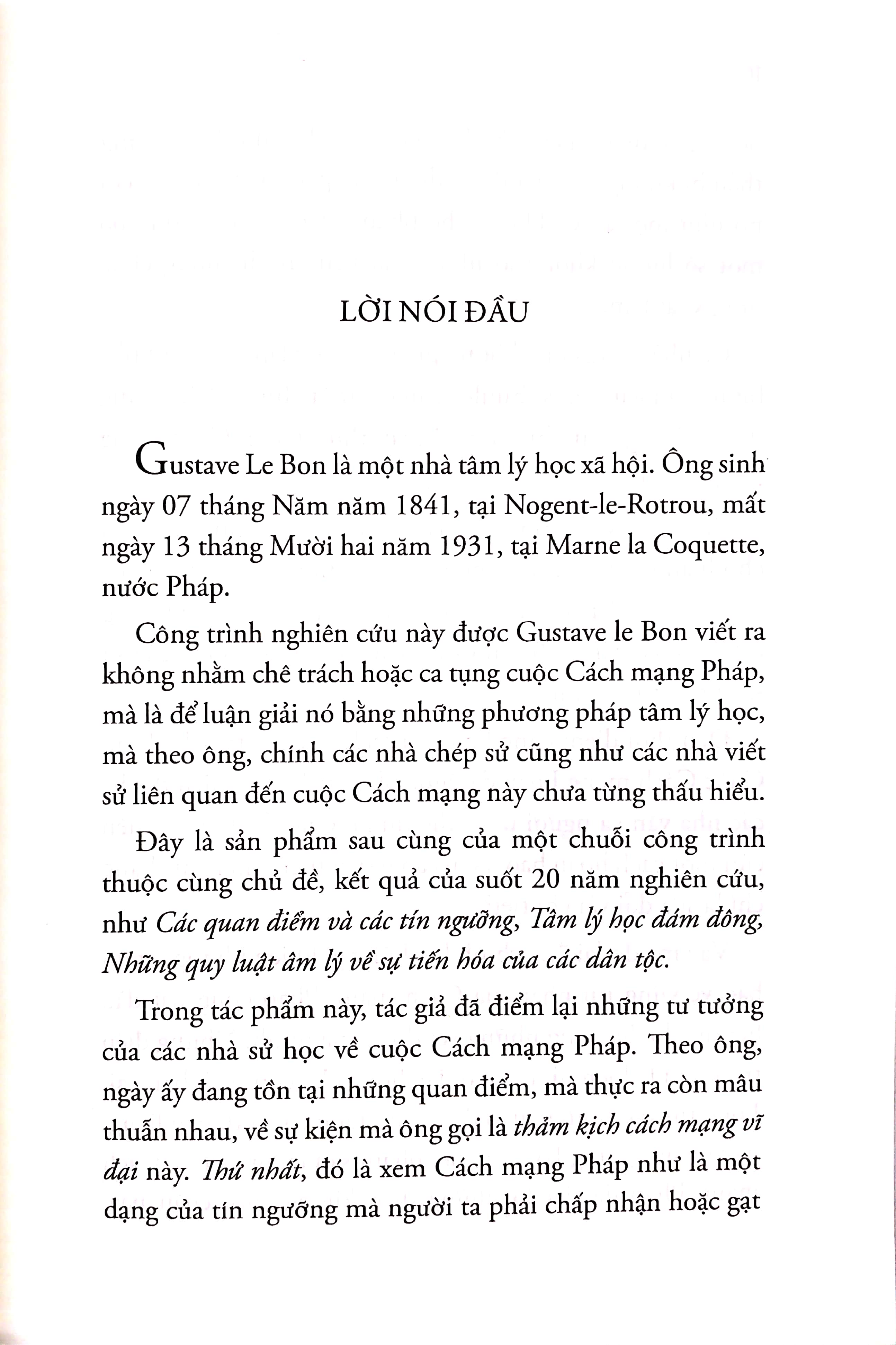 cách mạng pháp và tâm lý học của các cuộc cách mạng