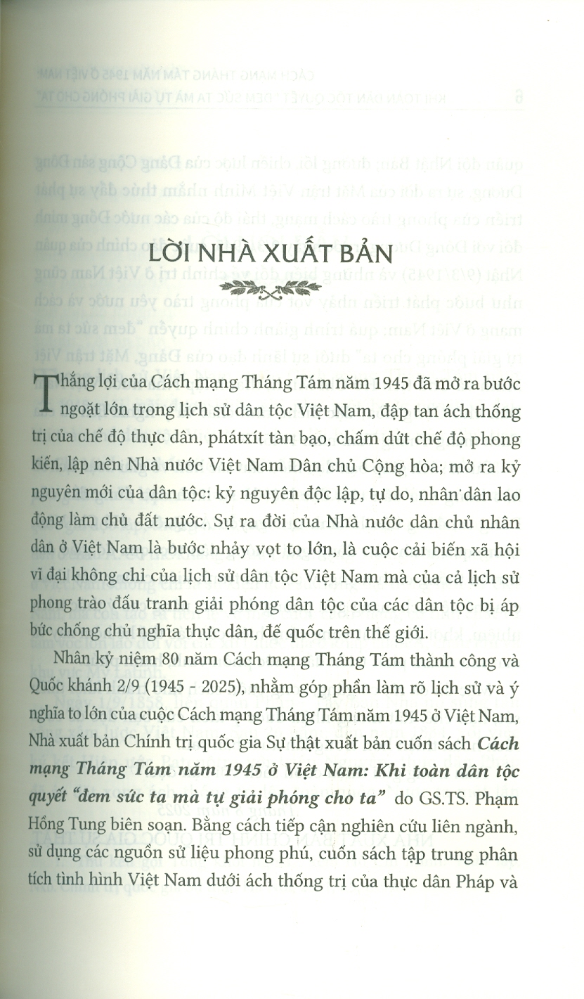 Cách Mạng Tháng Tám Năm 1945 Ở Việt Nam