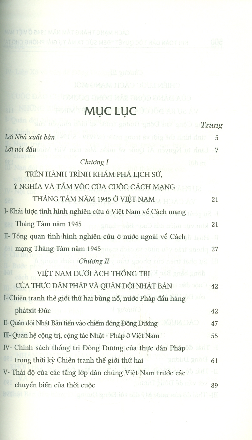 Cách Mạng Tháng Tám Năm 1945 Ở Việt Nam
