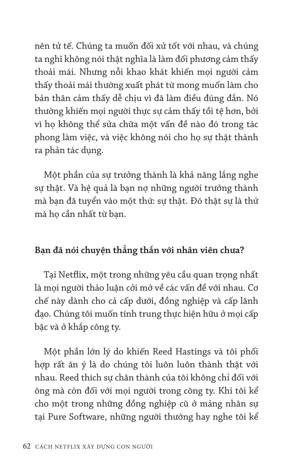 cách netflix xây dựng con người: sức mạnh của văn hóa tự do và trách nhiệm