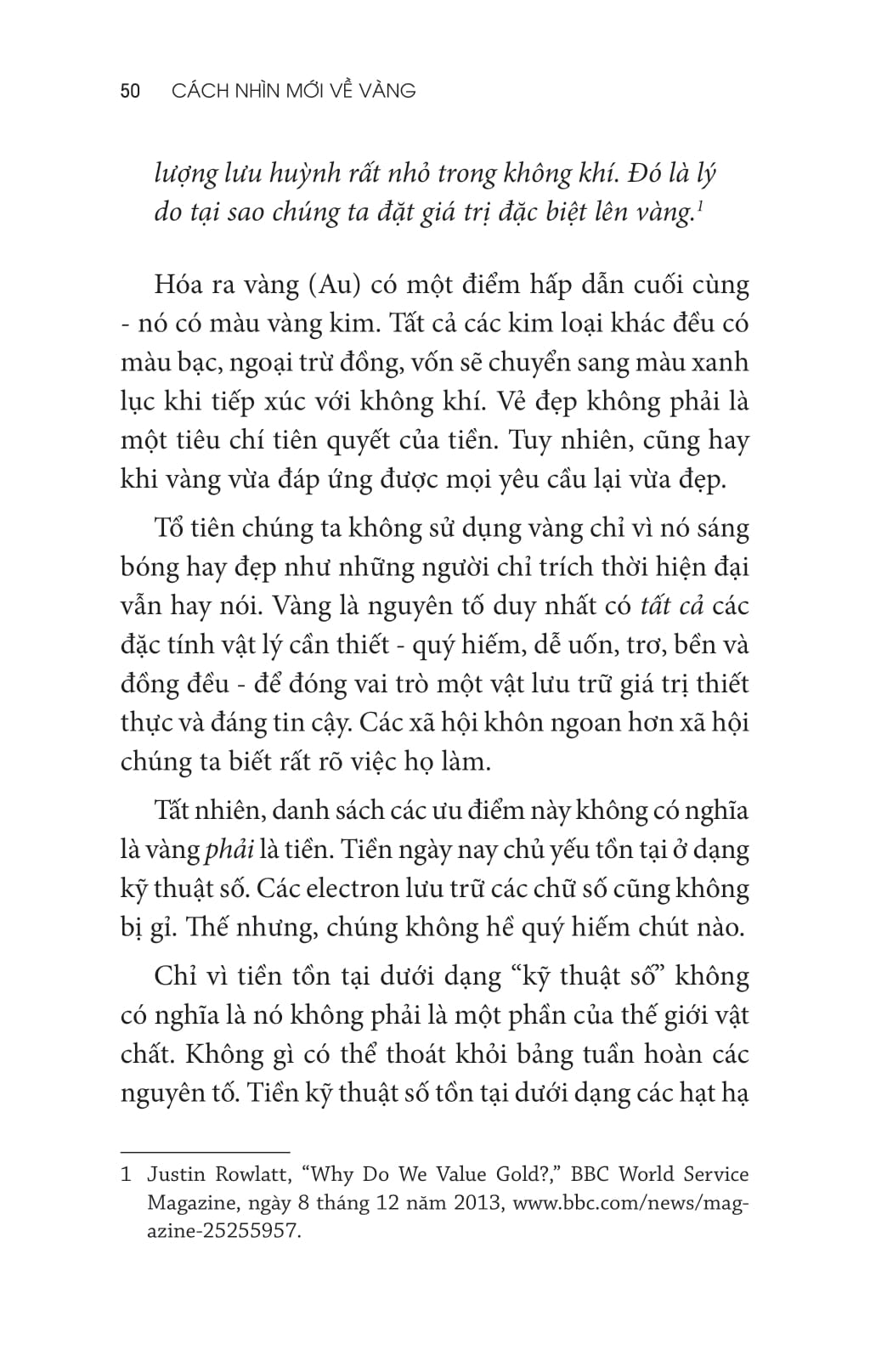 Cach Nhin Moi Ve Vang - The New Case For Gold