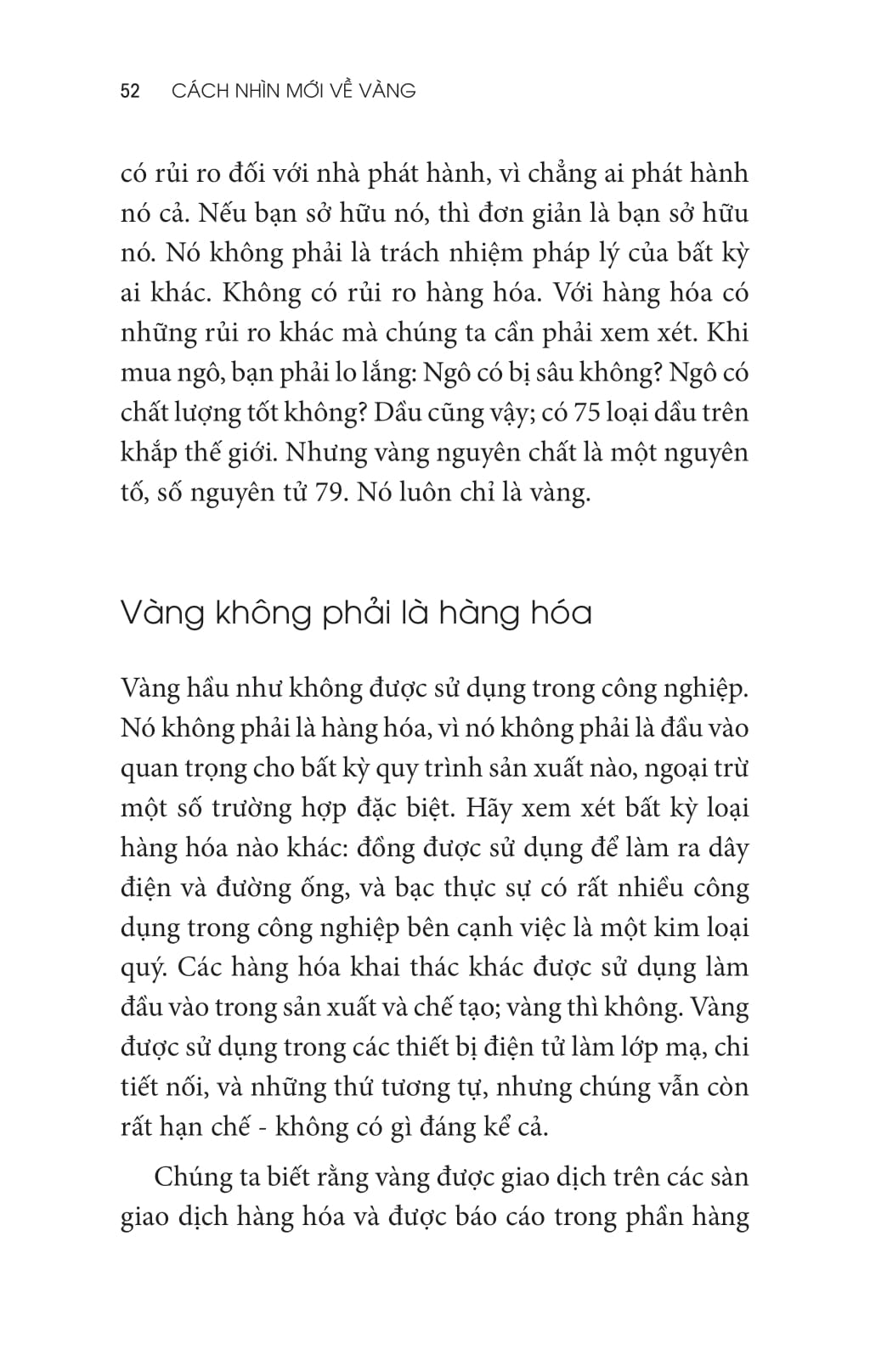 Cach Nhin Moi Ve Vang - The New Case For Gold