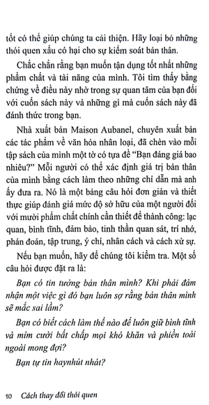 cách thay đổi thói quen