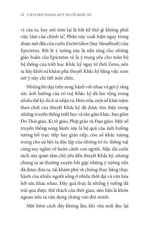 cách trở thành một người khắc kỷ - dùng triết lý cổ đại để sống đời hiện đại