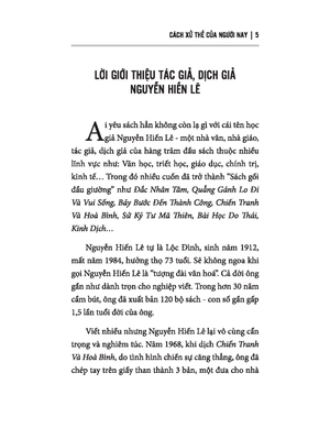 cách xử thế của người nay - nguyễn hiến lê