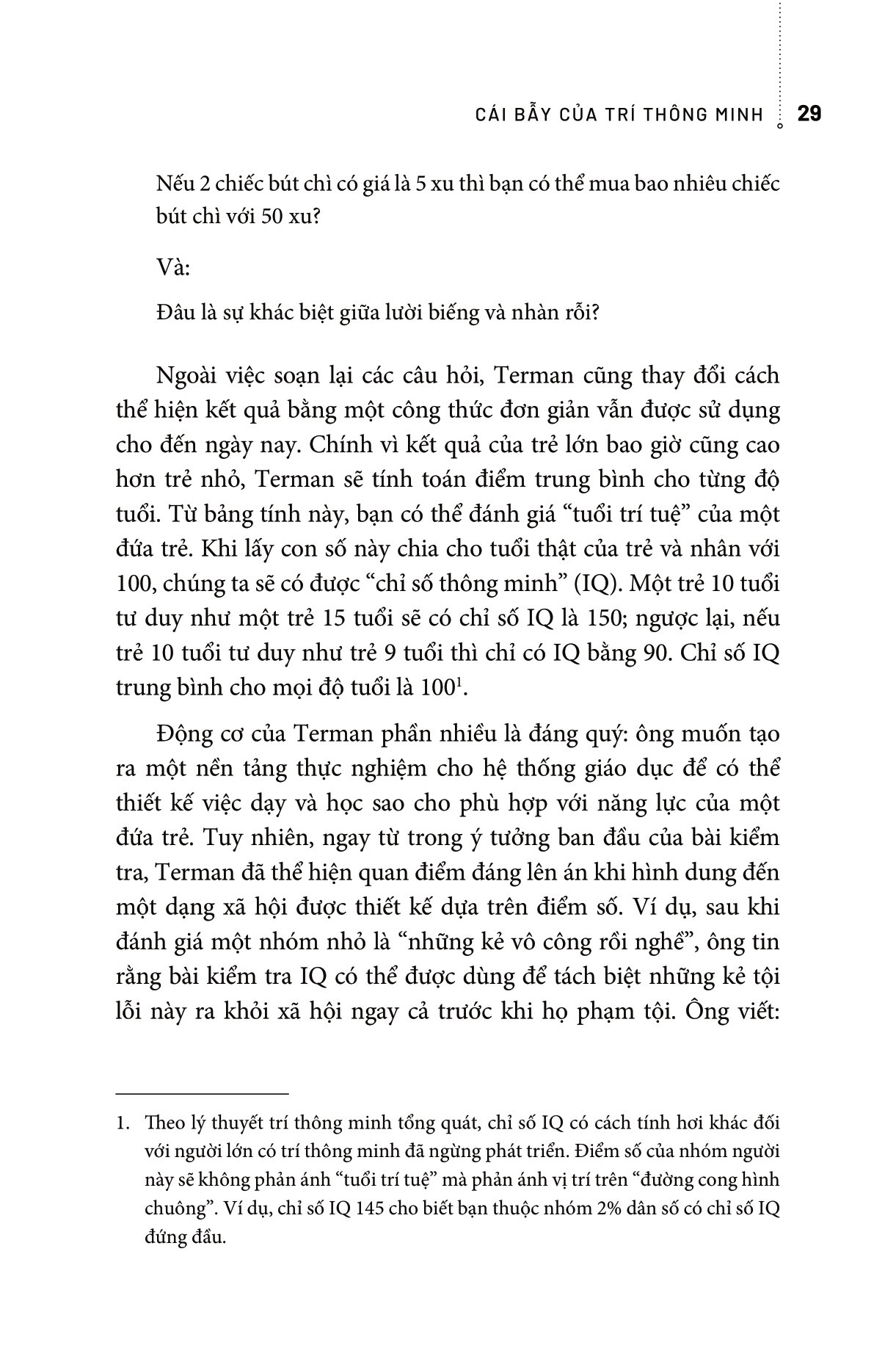 cái bẫy của trí thông minh