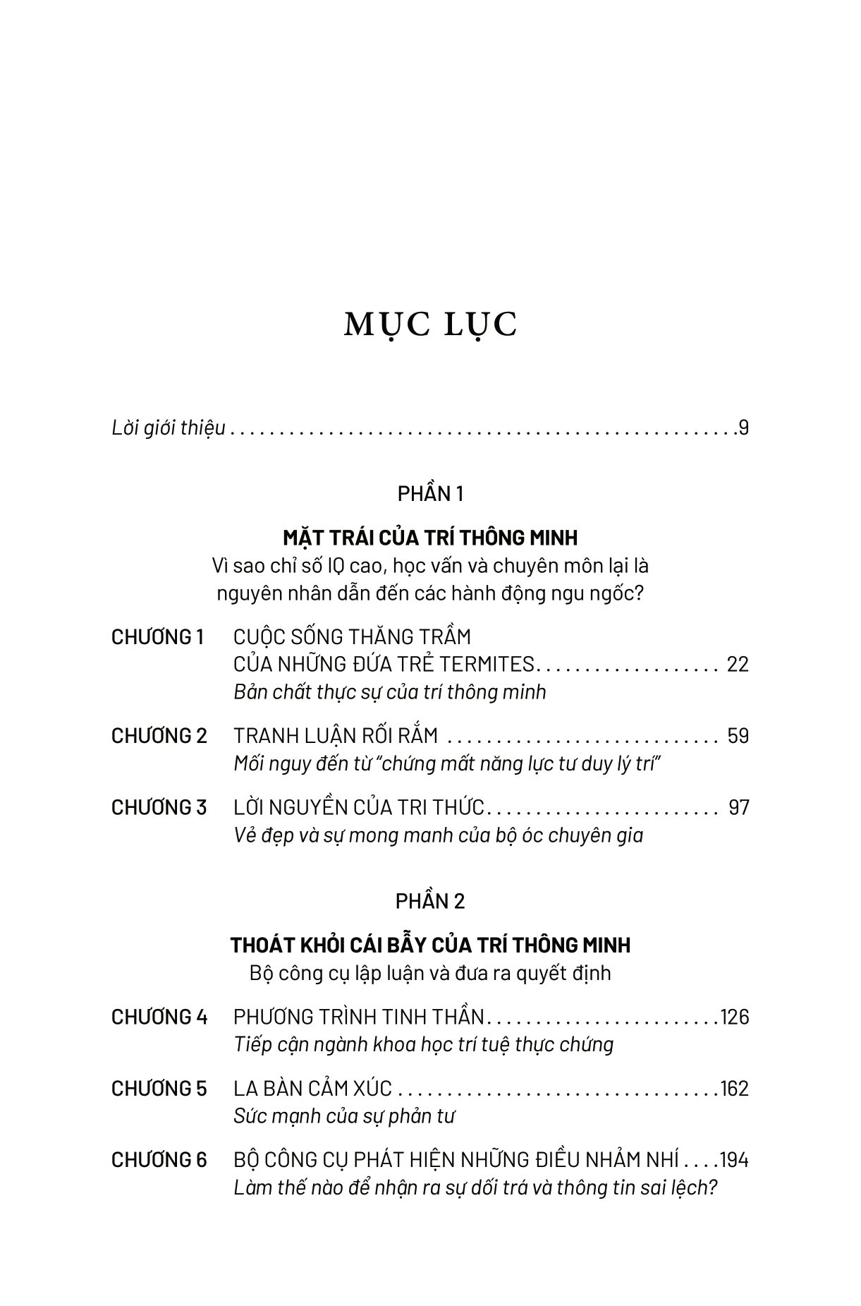 cái bẫy của trí thông minh