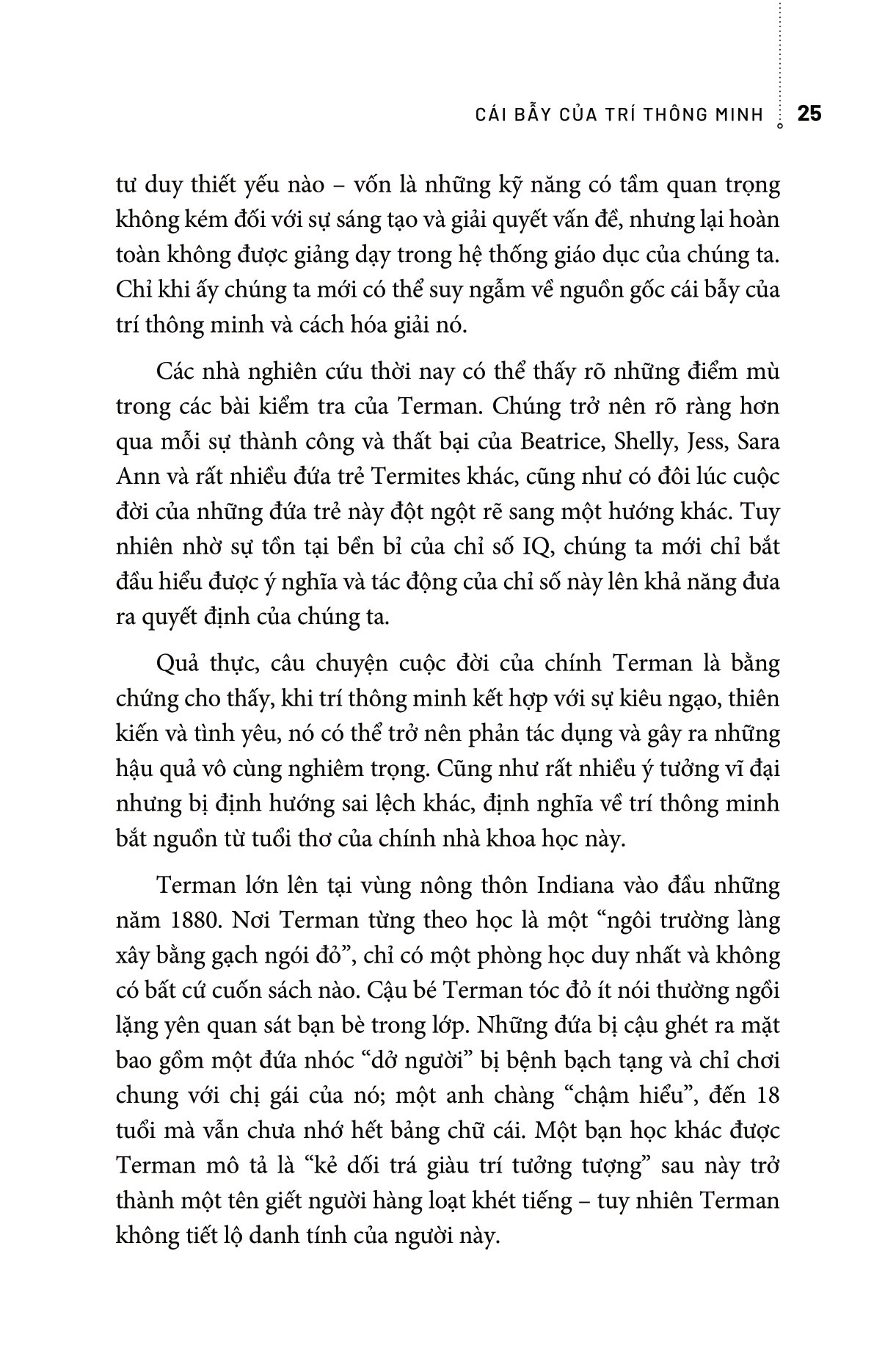 cái bẫy của trí thông minh