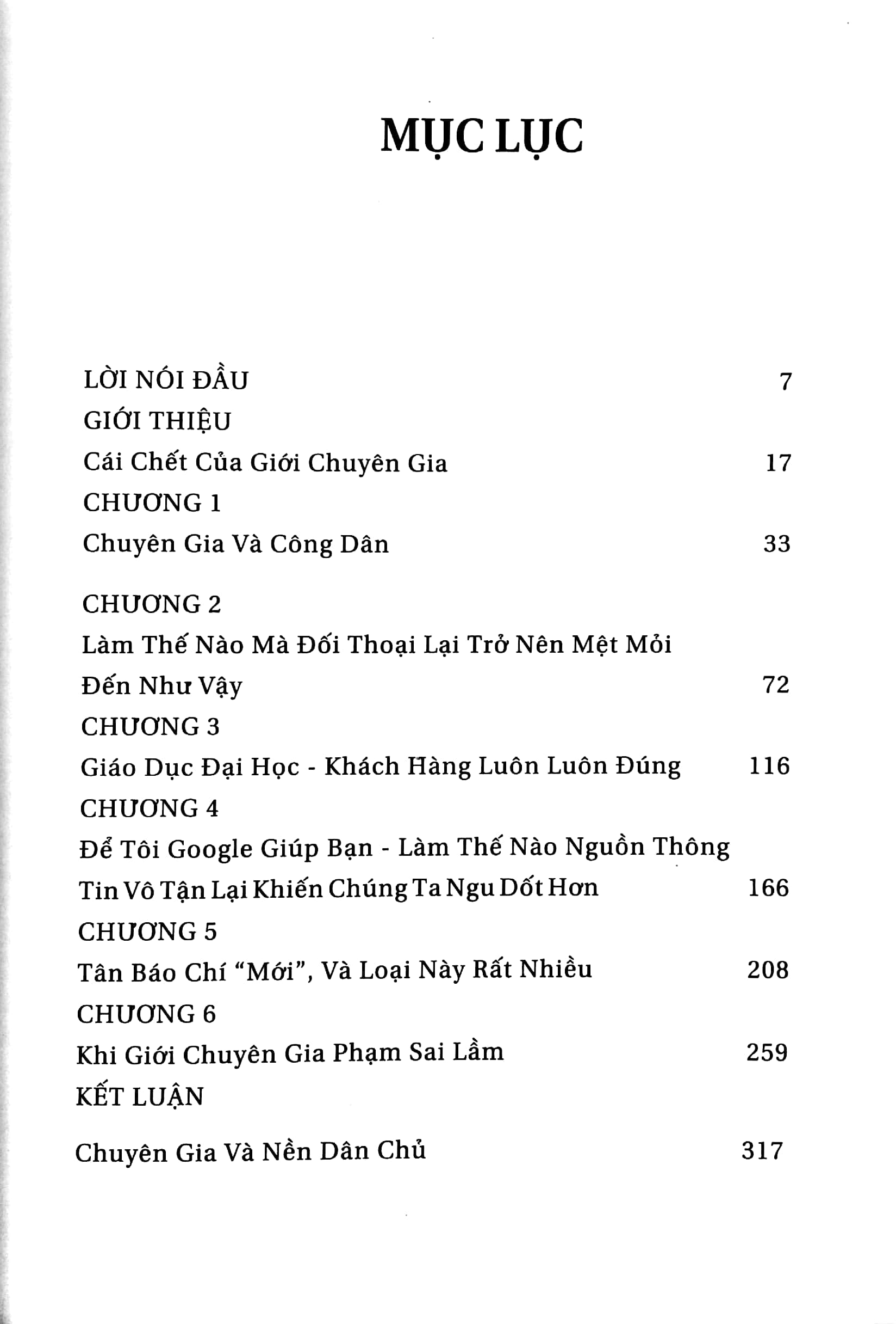 cái chết của giới chuyên gia - the death of expertis