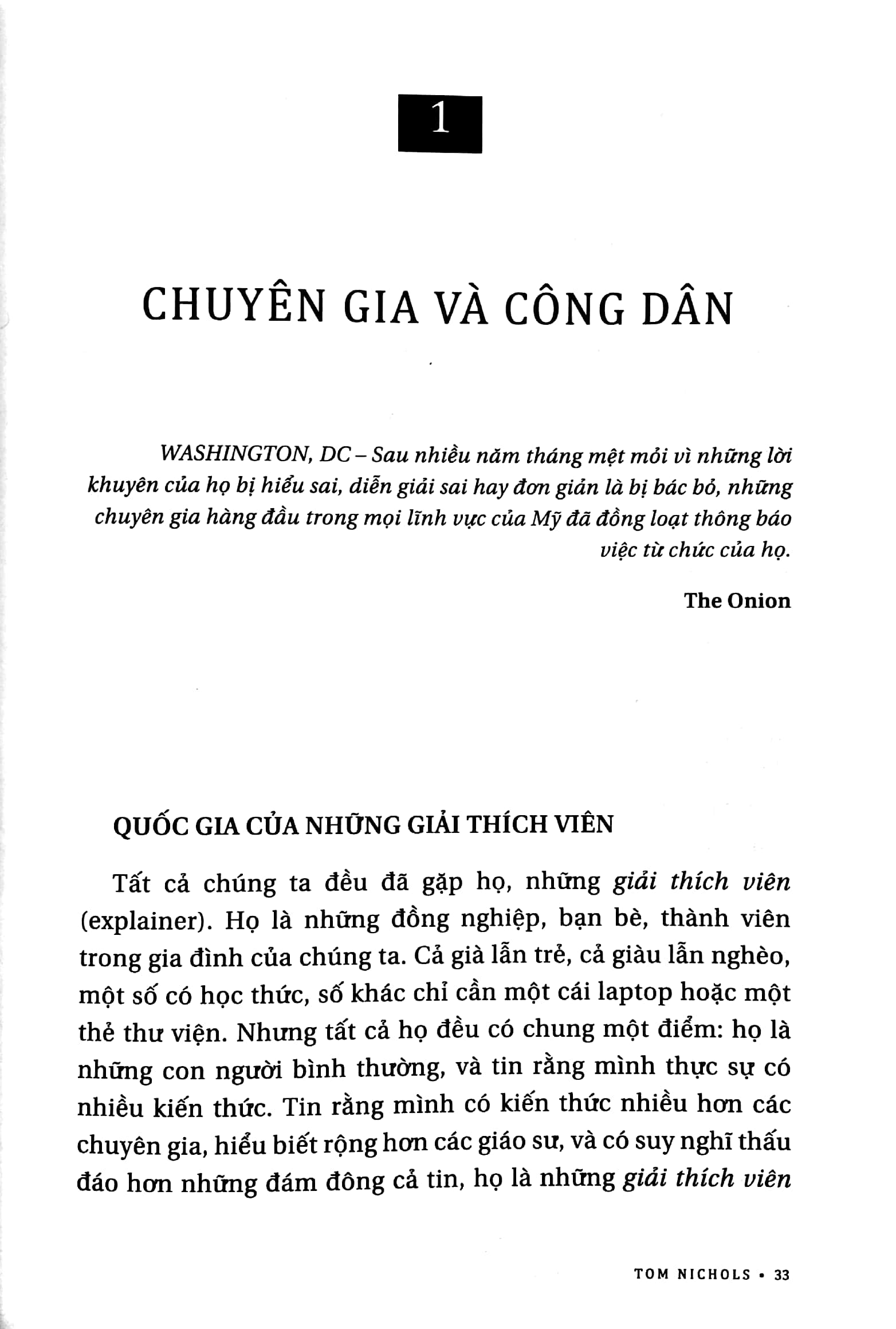 cái chết của giới chuyên gia - the death of expertis