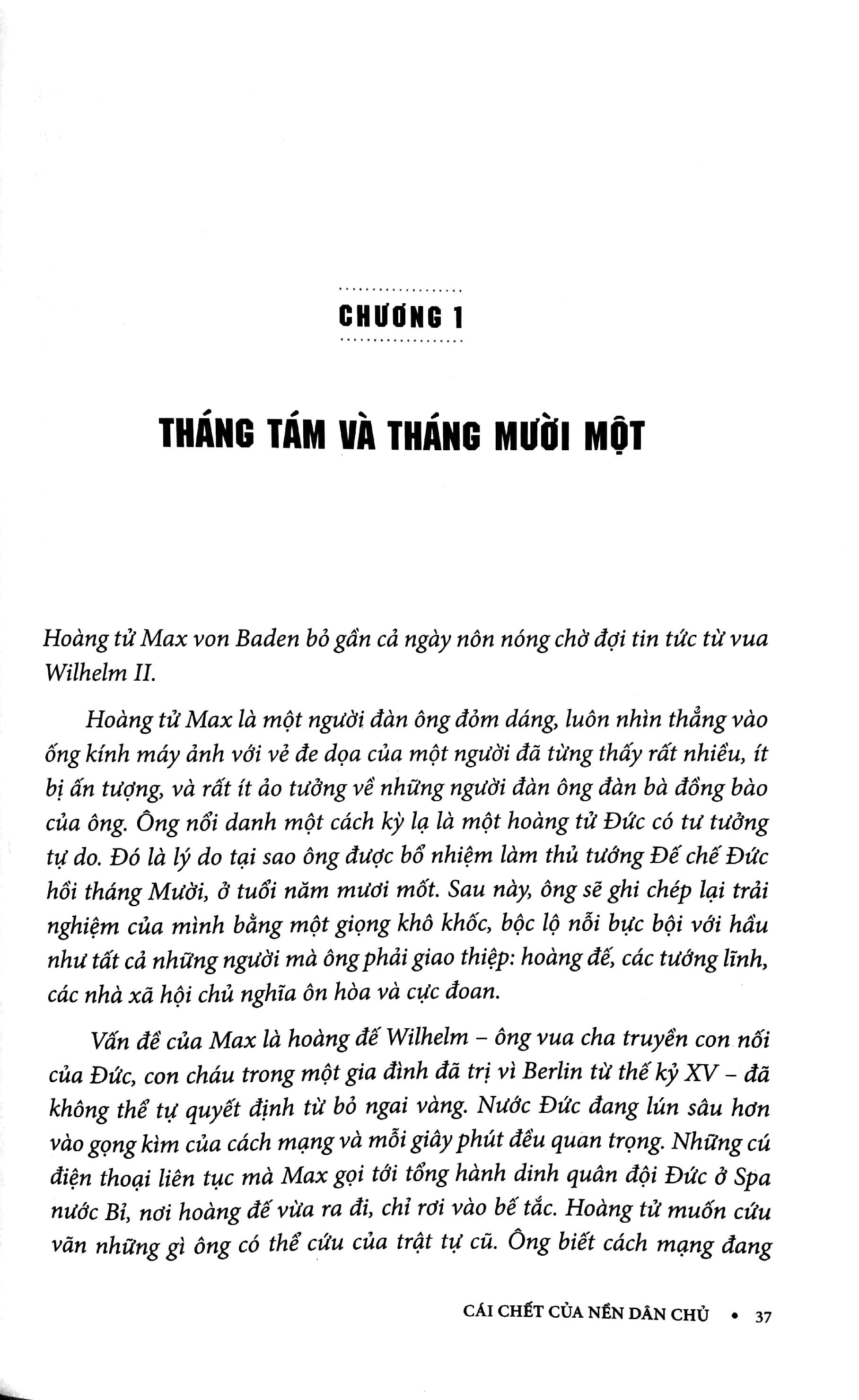 cái chết của nền dân chủ: những bước tiến quyền lực của hitler