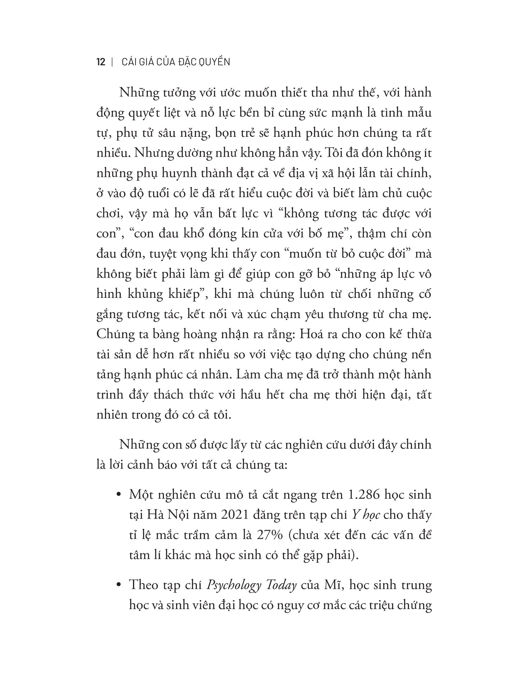 cái giá của đặc quyền