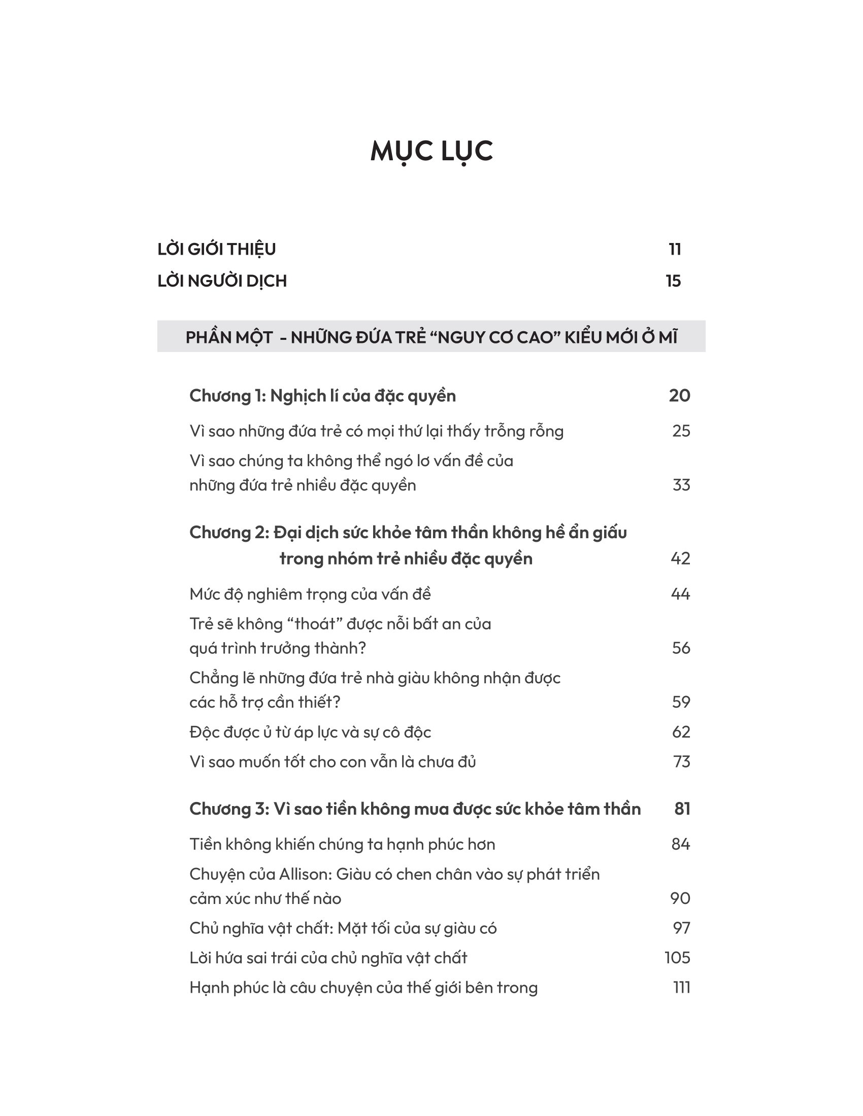 cái giá của đặc quyền