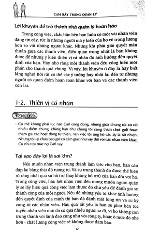 cạm bẫy trong quản lý