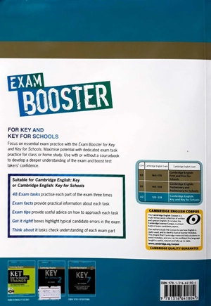 cam english exam booster for key and key for schools sb w/o ans w audio
