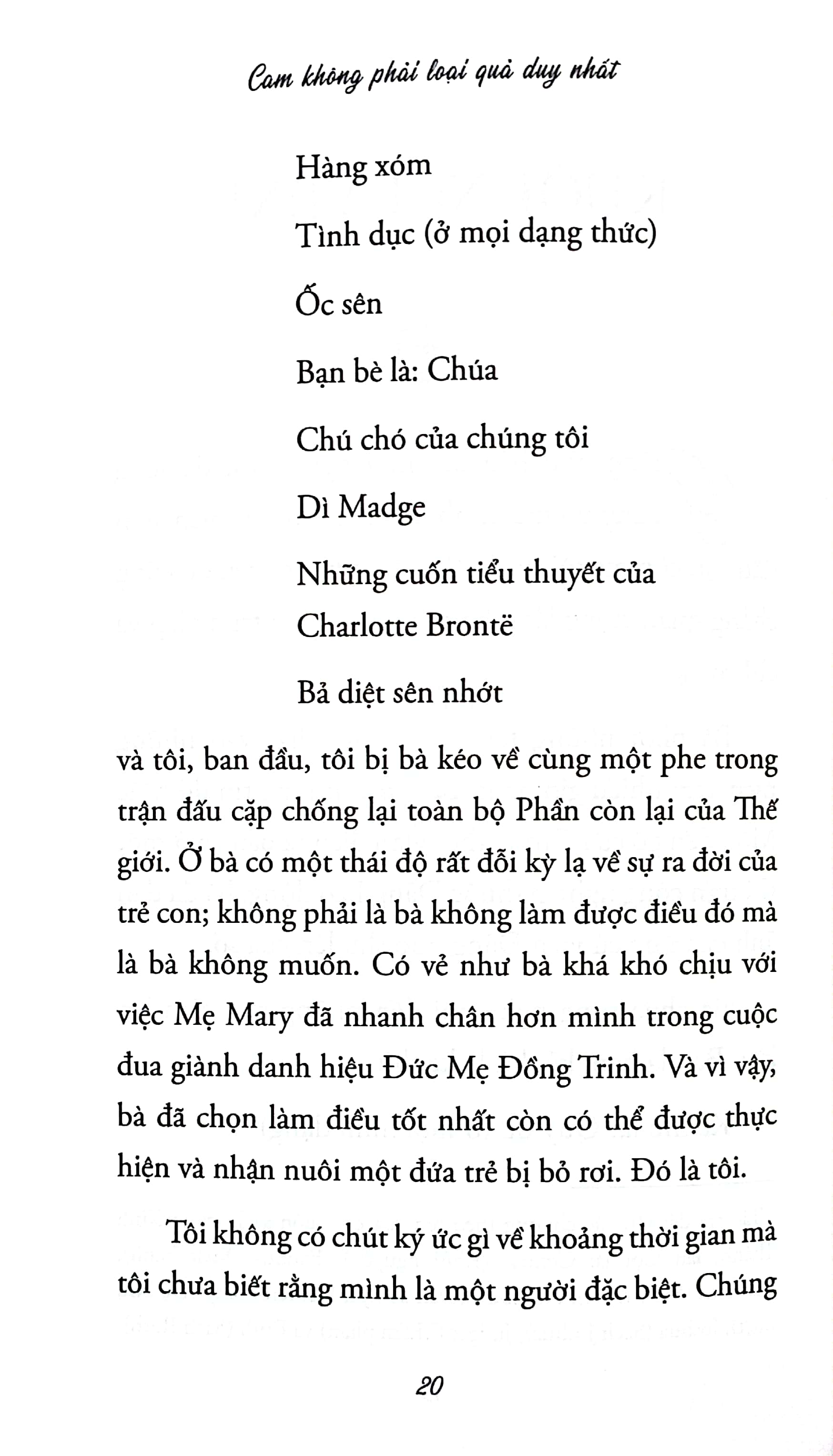 cam không phải loại quả duy nhất