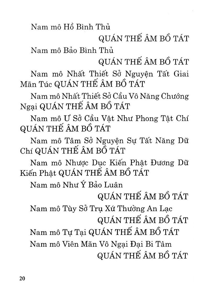 cẩm nang cầu nguyện bồ tát quan âm (tái bản 2022)