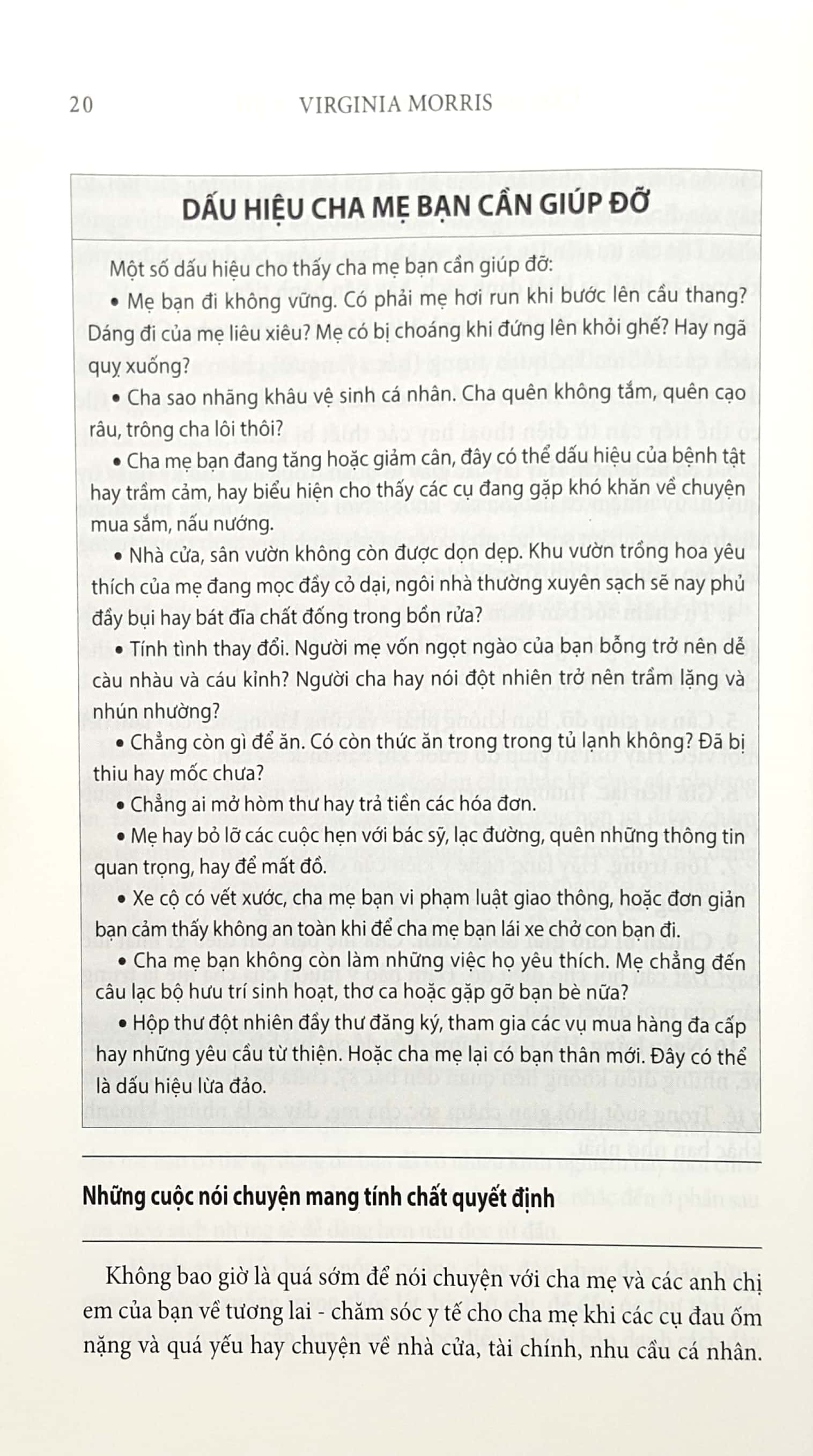 cẩm nang chăm sóc cha mẹ già