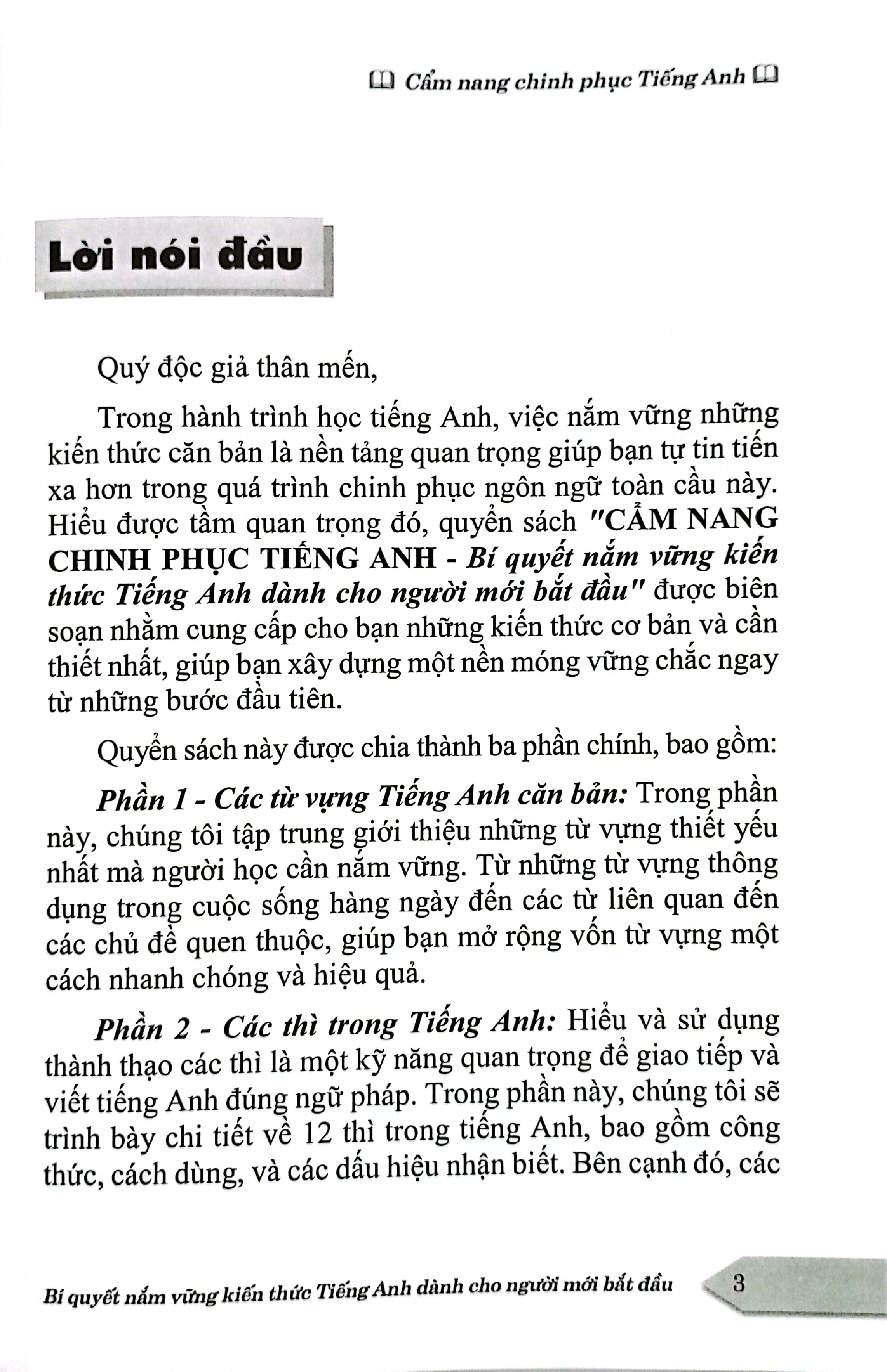 cẩm nang chinh phục tiếng anh - bí quyết nắm vững kiến thức tiếng anh dành cho người mới bắt đầu