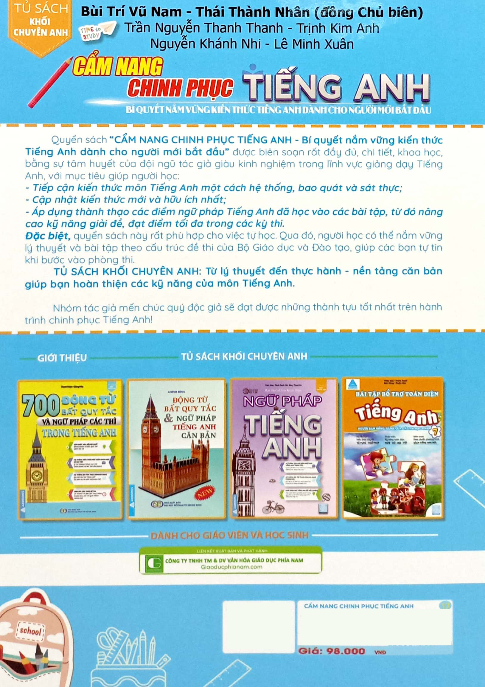 cẩm nang chinh phục tiếng anh - bí quyết nắm vững kiến thức tiếng anh dành cho người mới bắt đầu