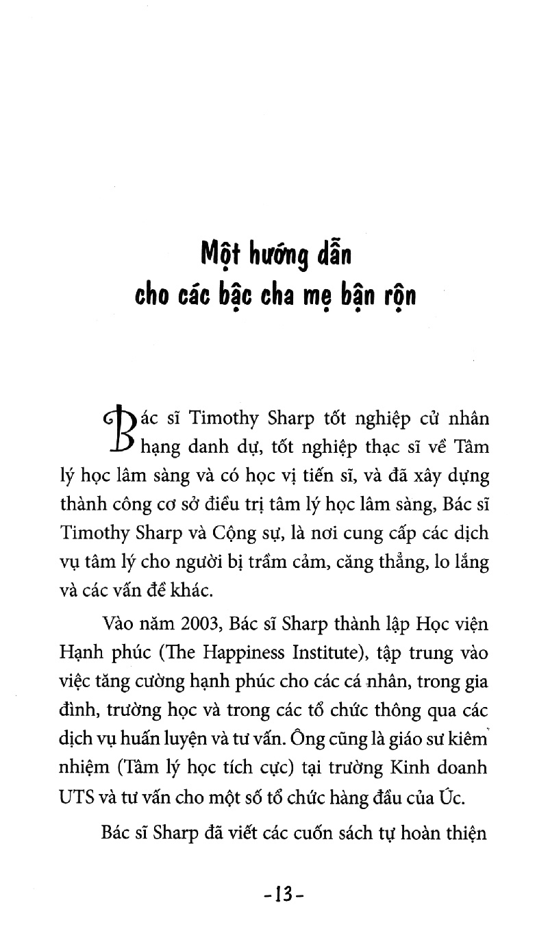 cẩm nang cho cha mẹ bận rộn - 100 cách giúp con hạnh phúc