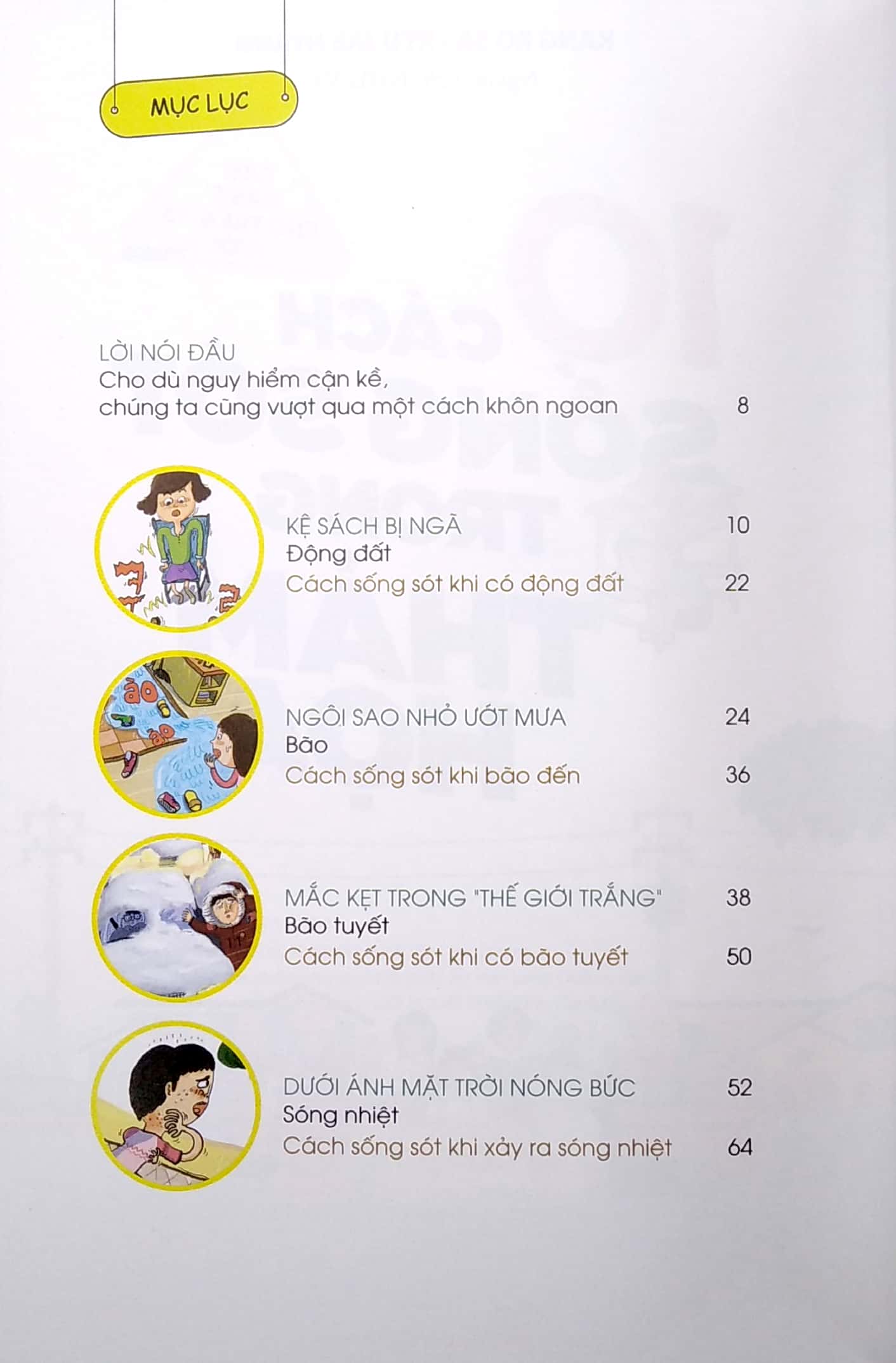 cẩm nang cho trẻ từ 6 -15 tuổi - 10 cách sống sót trong thảm họa