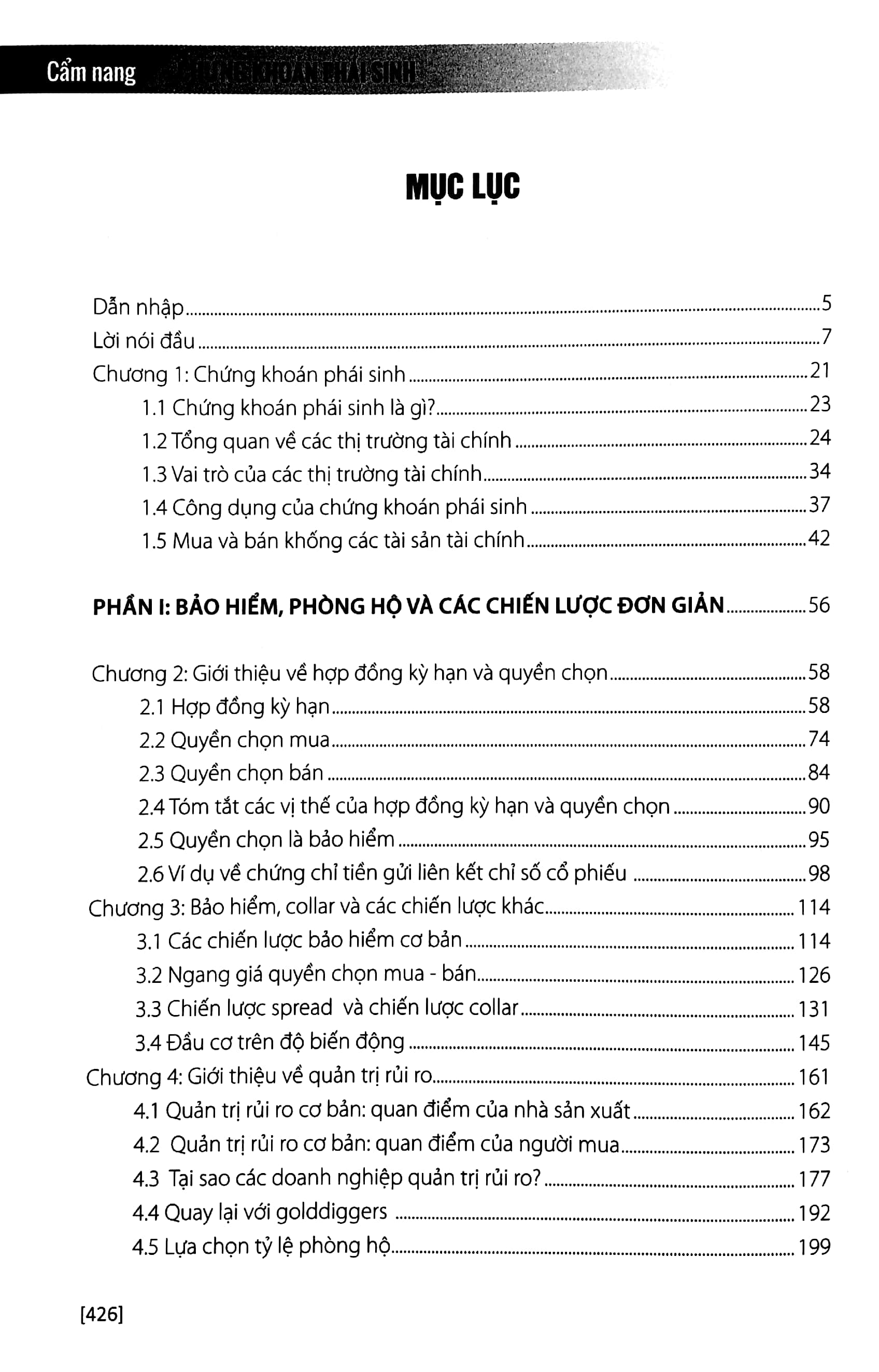 cẩm nang chứng khoán phái sinh (tái bản)