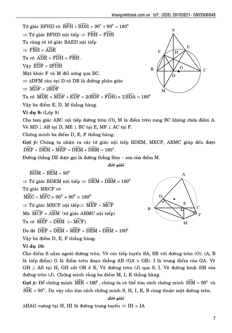 cẩm nang chứng minh ba điểm thẳng hàng