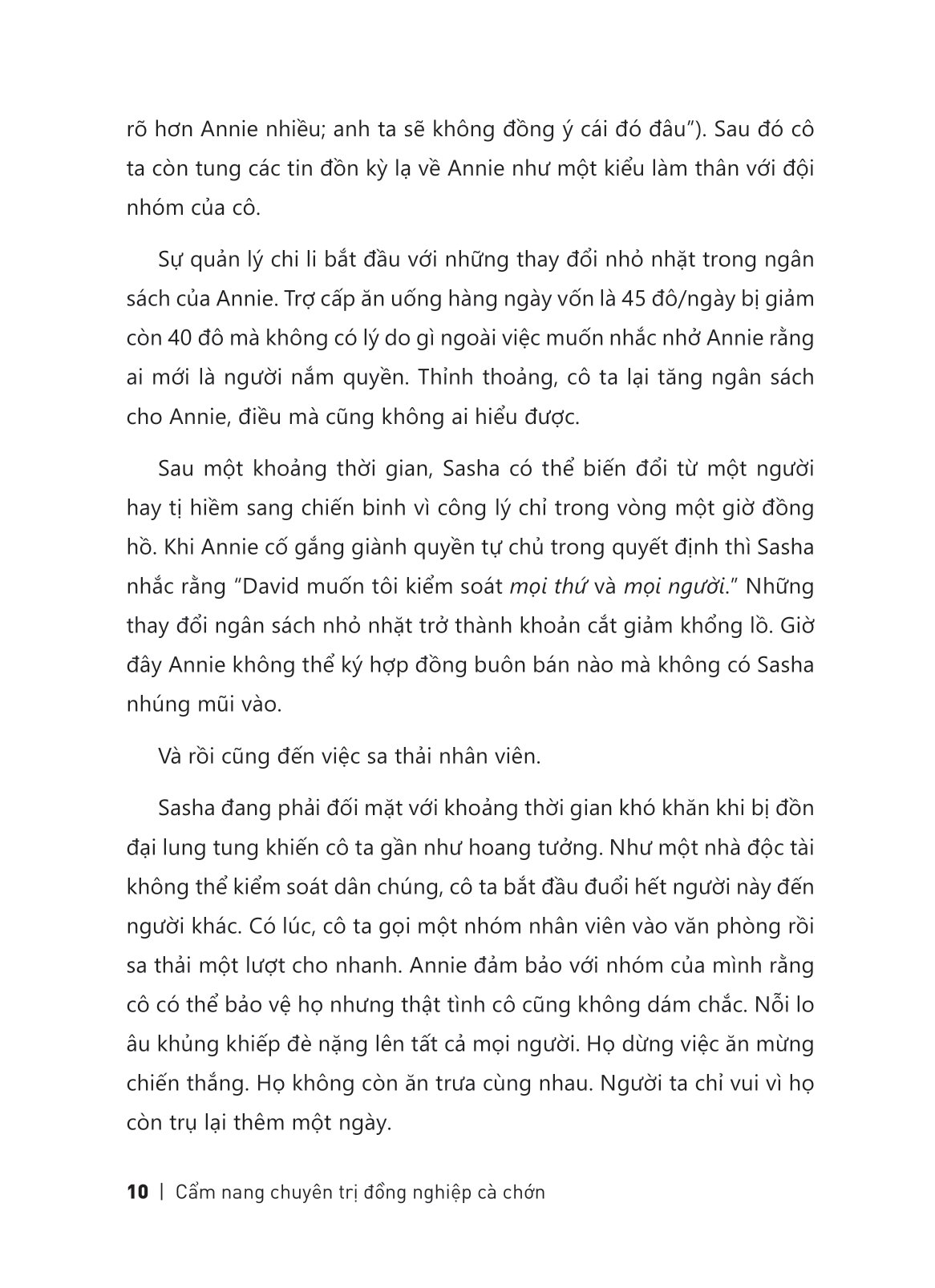 cẩm nang chuyên trị đồng nghiệp cà chớn