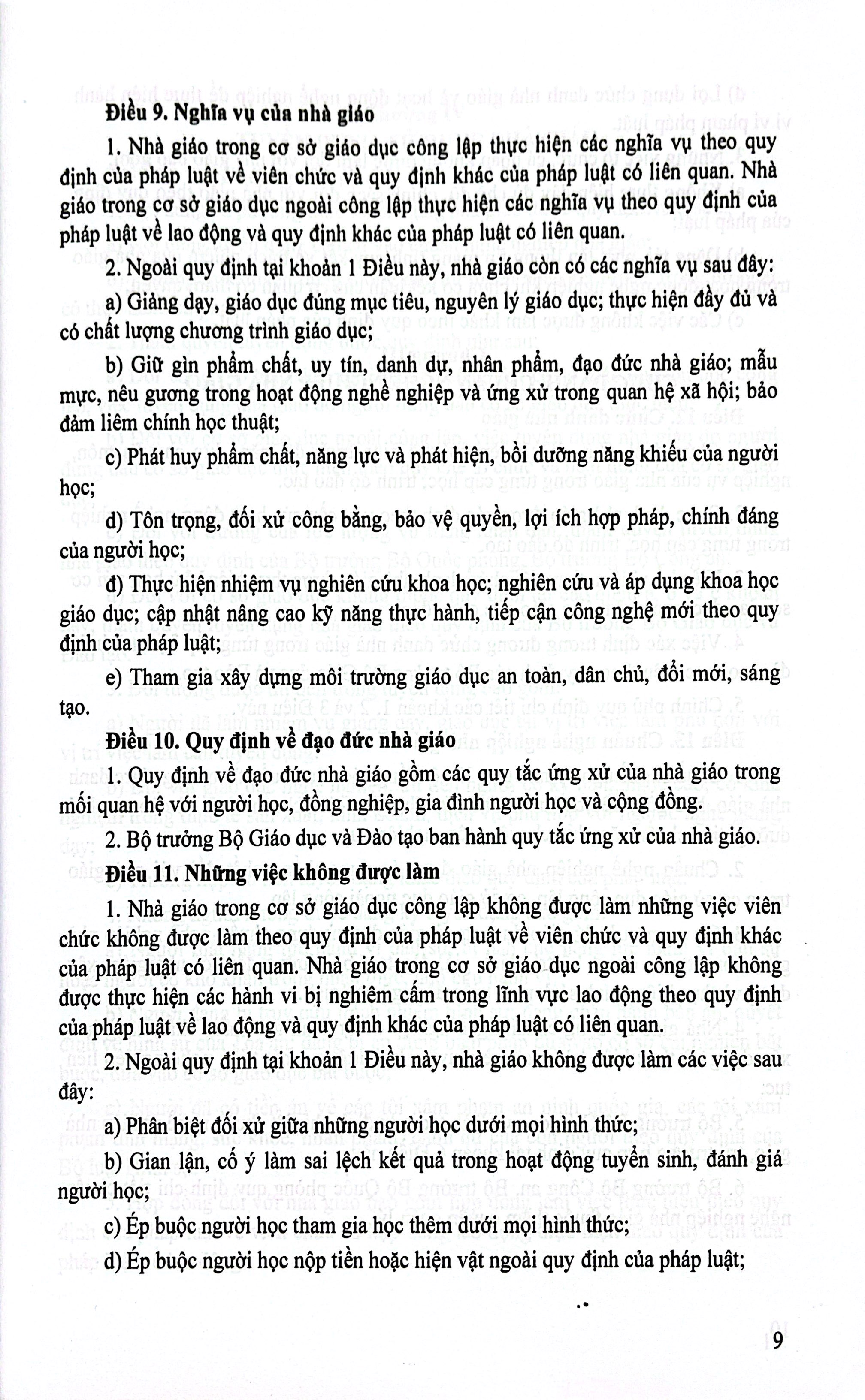Cẩm Nang Công Tác Giáo Dục Mầm Non - Các Quy Định Về Chính Sách Học Phí, Miễn, Giảm, Hỗ Trợ Học Phí, Hỗ Trợ Chi Phí Học Tập, Giá Dịch Vụ Và Phổ Cập Giáo Dục Mầm Non