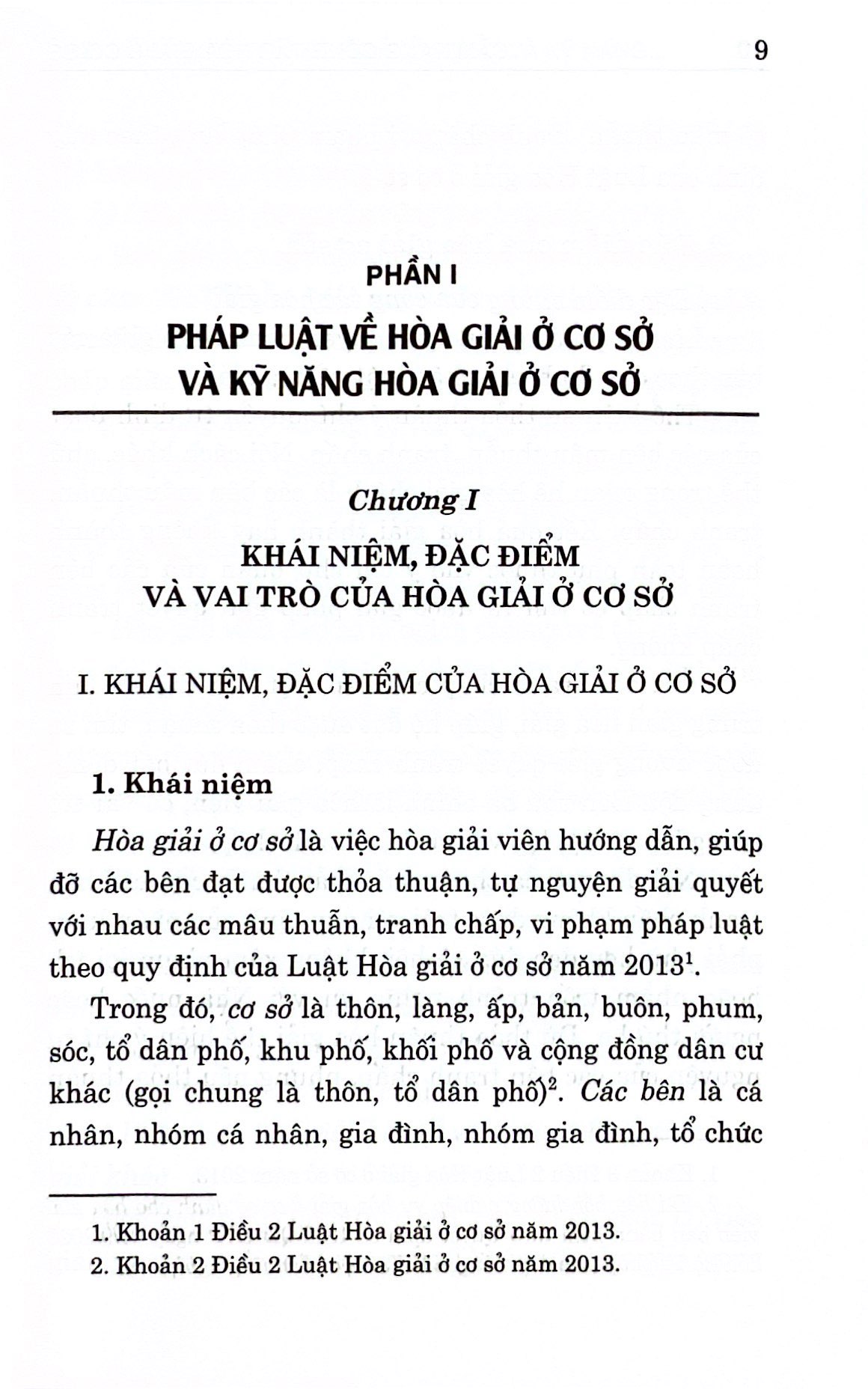 cẩm nang công tác hòa giải ở cơ sở