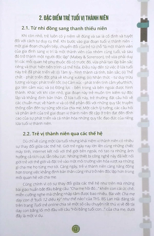 cẩm nang dành cho cha mẹ - yêu thương và chấp nhận con tuổi vị thành niên