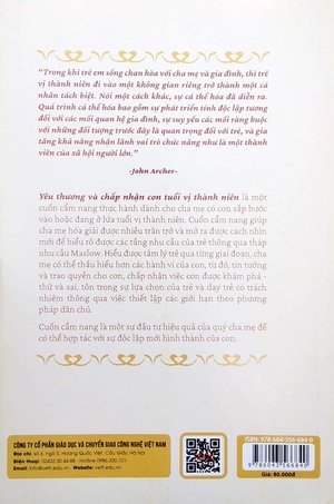 cẩm nang dành cho cha mẹ - yêu thương và chấp nhận con tuổi vị thành niên