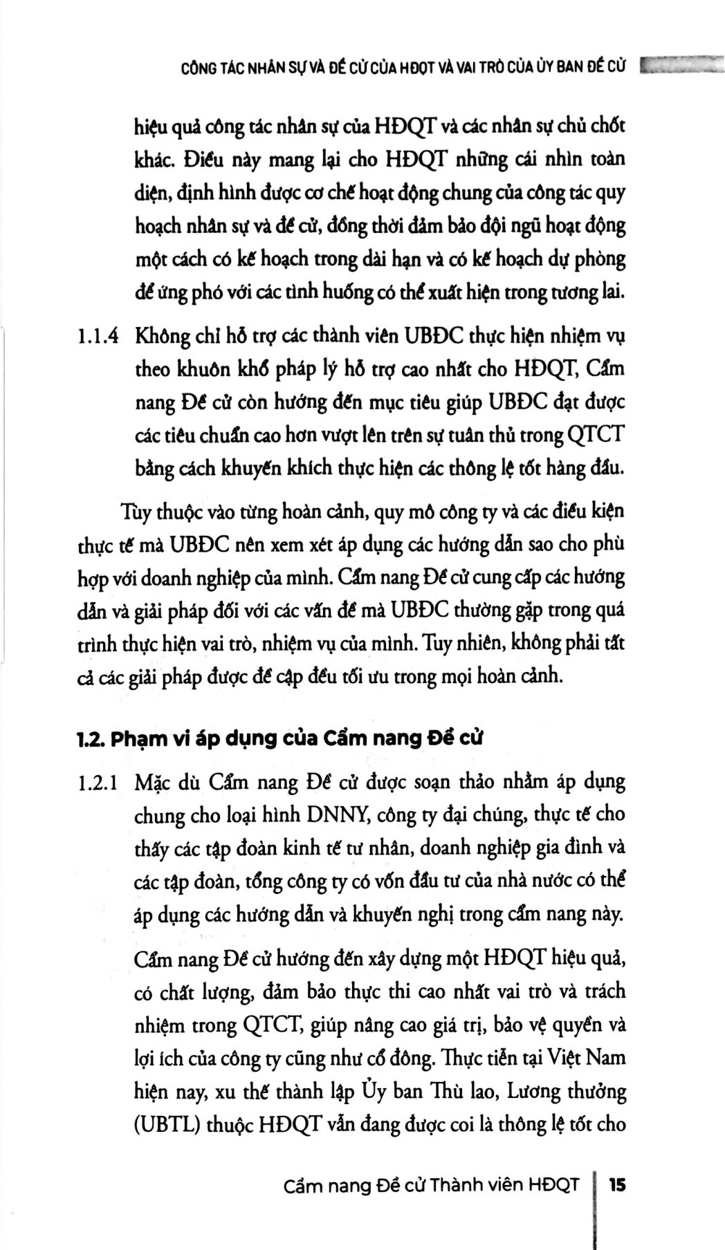 cẩm nang đề cử thành viên hội đồng quản trị