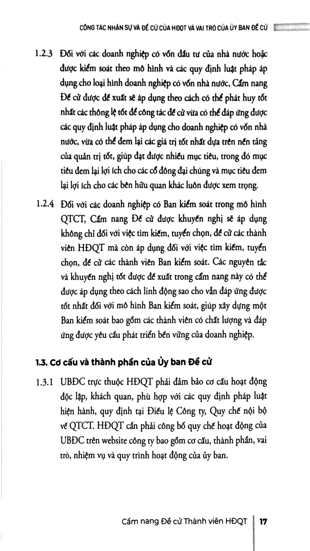 cẩm nang đề cử thành viên hội đồng quản trị