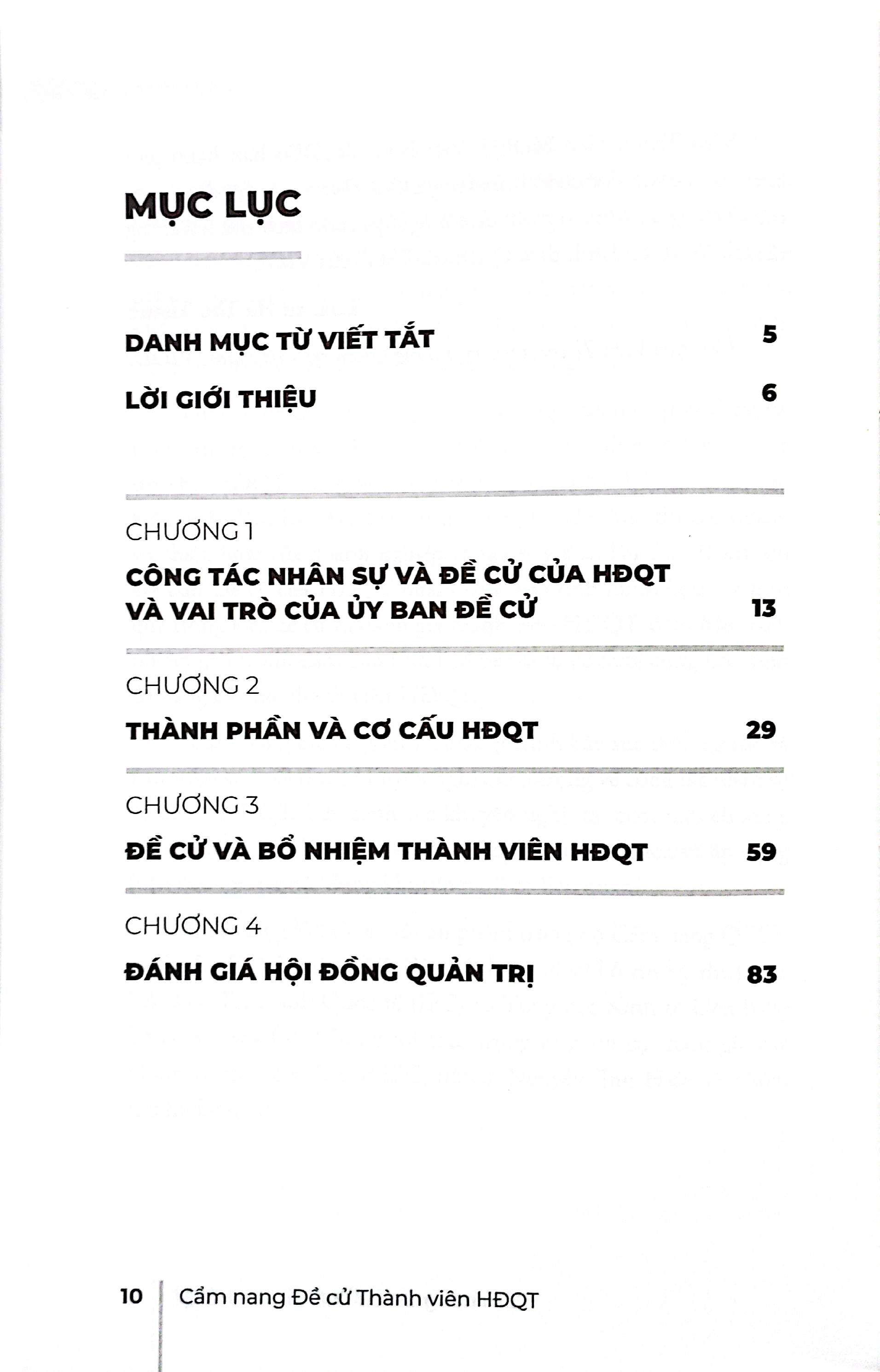 cẩm nang đề cử thành viên hội đồng quản trị